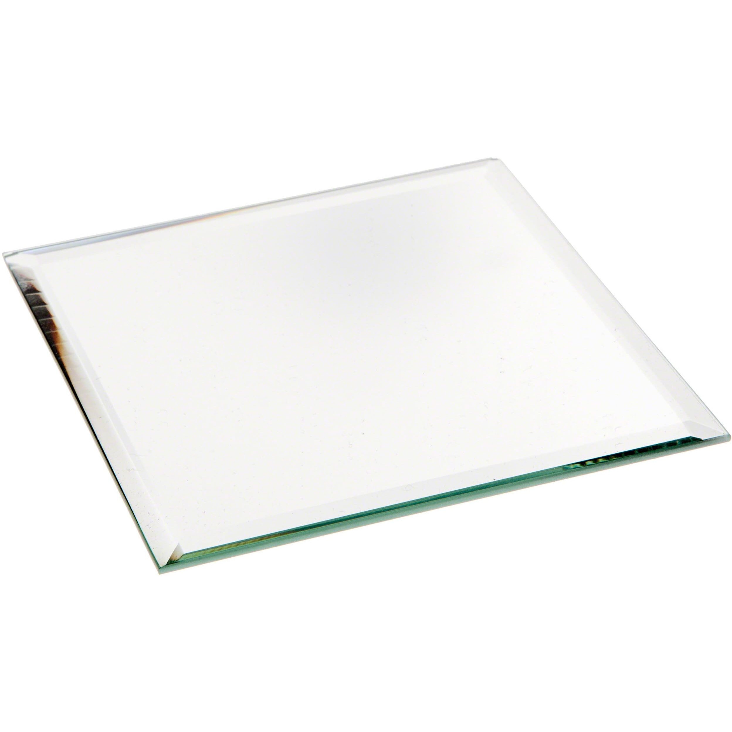 Plymor Square 3Mm Beveled Glass Mirror  4 Inch X 4 Inch