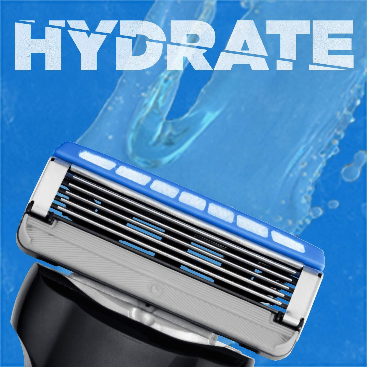 Schick Hydro 5 Disposable Razors For Men With Flip Beard Trimmer  9 Count (Pack Of 1)