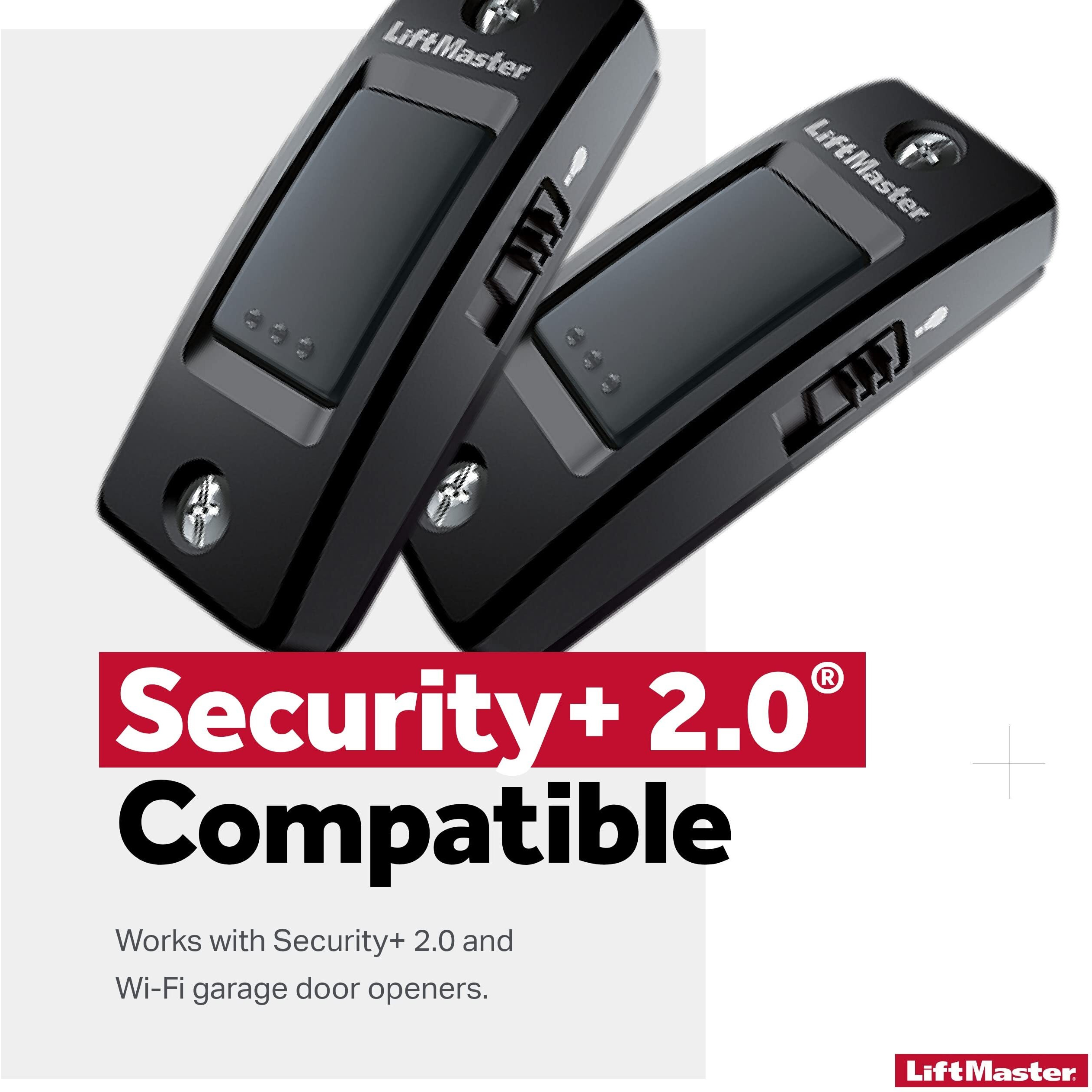 Liftmaster 883Lmw Wall-Mounted Wired Push Garage Door Opener And Doorbell Button With Light Button