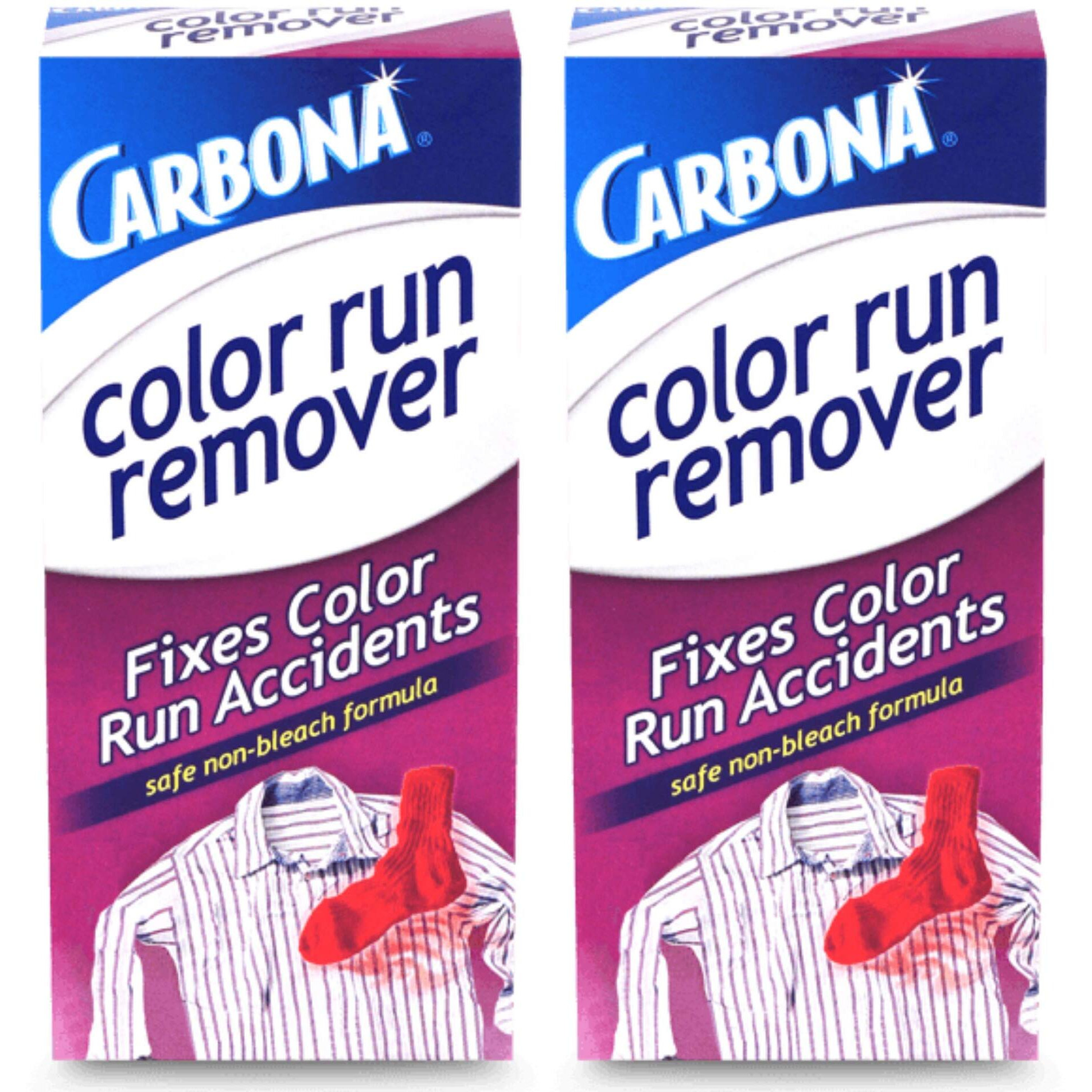 Carbona Color Run Remover | Powerful Color Bleed Eliminator | Fixes Color Run Accidents | 2.6 Oz  2 Pack