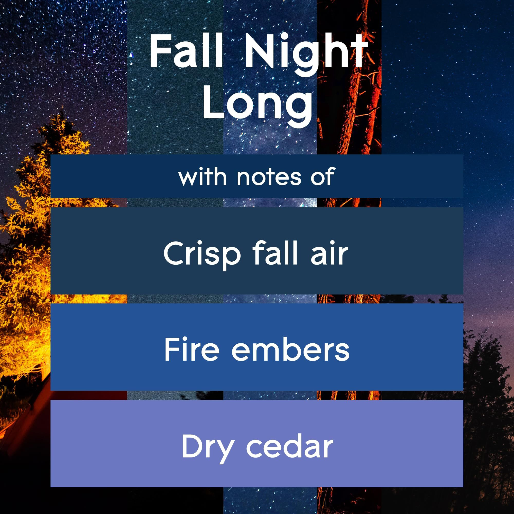 Glade Plugins Refills Air Freshener  Scented And Essential Oils For Home And Bathroom  Fall Night Long  1.34 Oz  2 Count