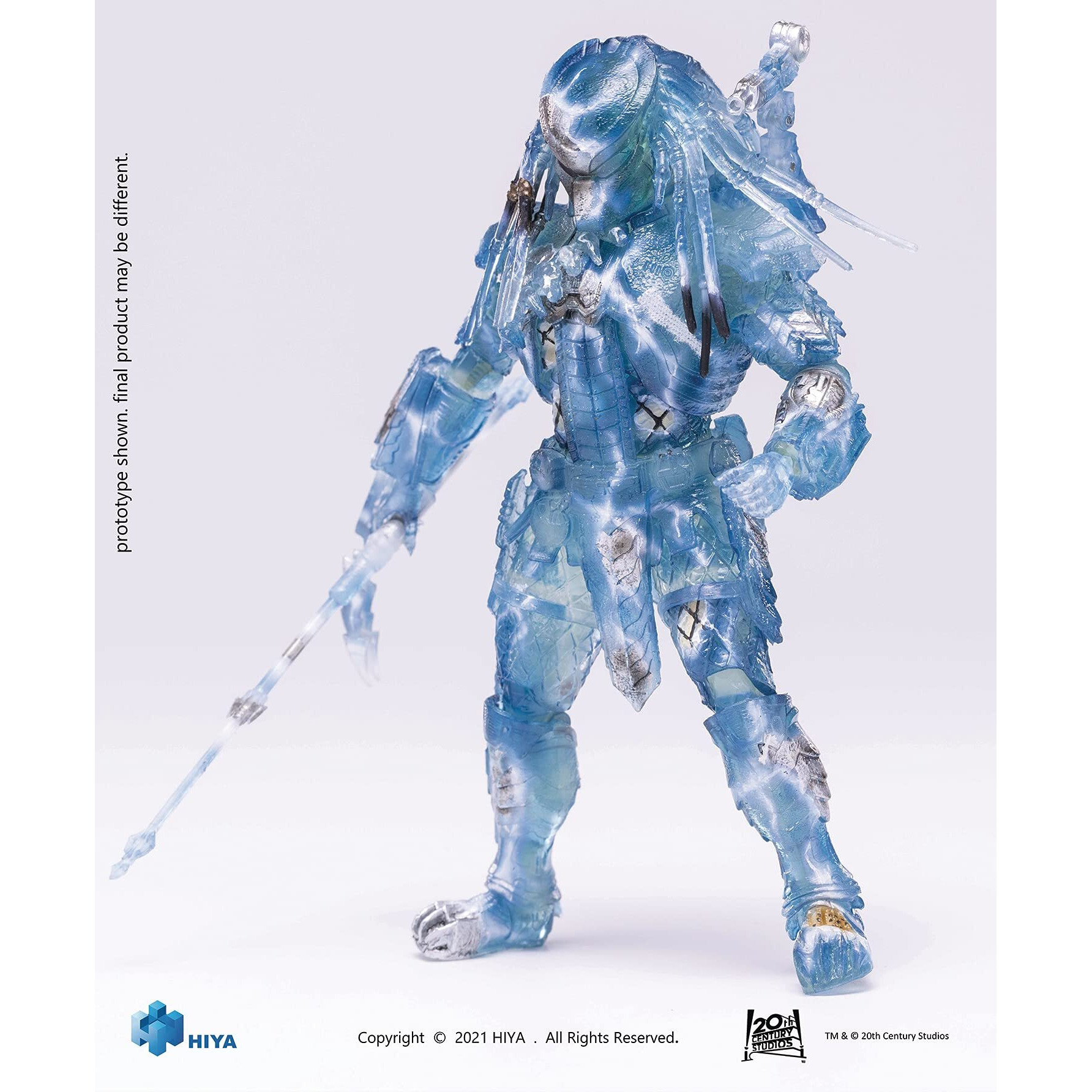 Hiya Toys Alien Vs Predator Active Camouflage Scar 118 Scale Figure Multicolor