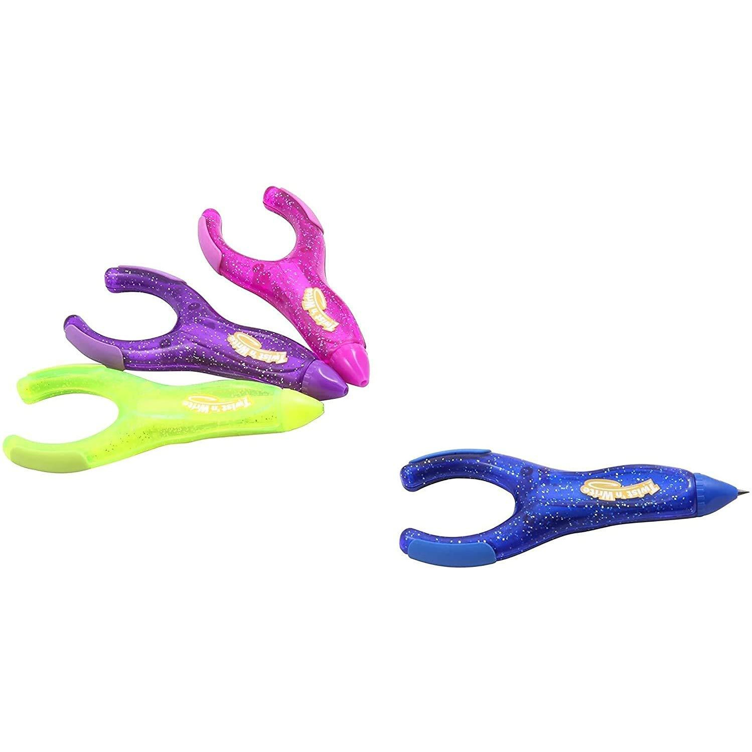 Penagain Twist 'N Write Pencil Assorted Colors 4 Count (00071) Bundle With 10 Count Refills