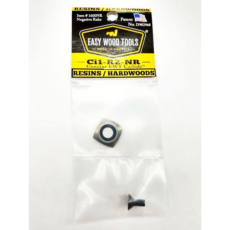 Authentic Easy Wood Tools Ci1-R2-Nr (1600Nr) Patented Negative Rake Carbide Cutter W 2"" Radius For Woodturning Tools