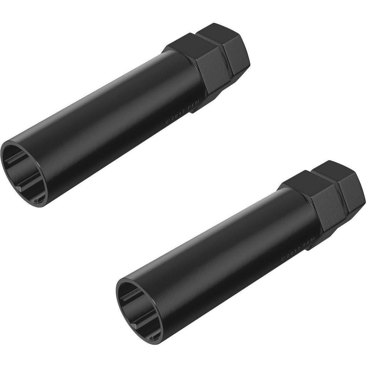 7 Point Spline Drive Tuner Socket Key Tool For Seven-Spline Wheel Lock Lug Nuts - 20Mm Inner Diameter - Compatible With 19Mm (3/4) And 21Mm (13/16) Hex Socket - Pack Of 2