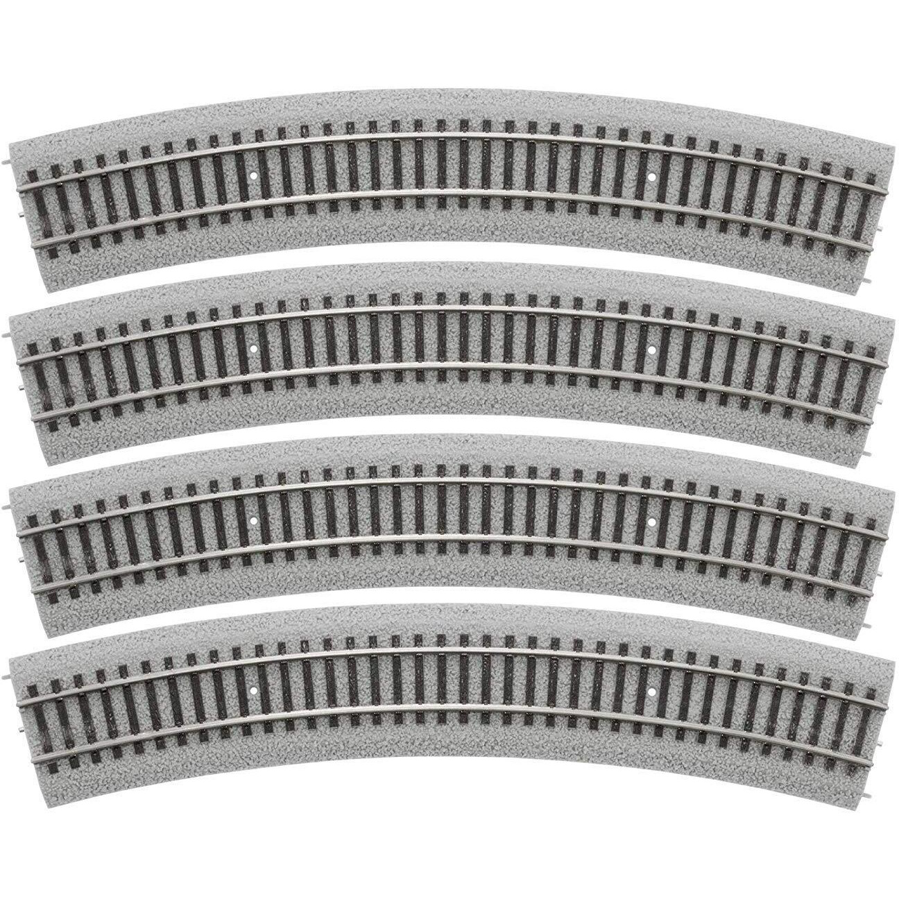 Lionel Ho Gauge Track  20"" Radius Curve Magnelock 4-Pack