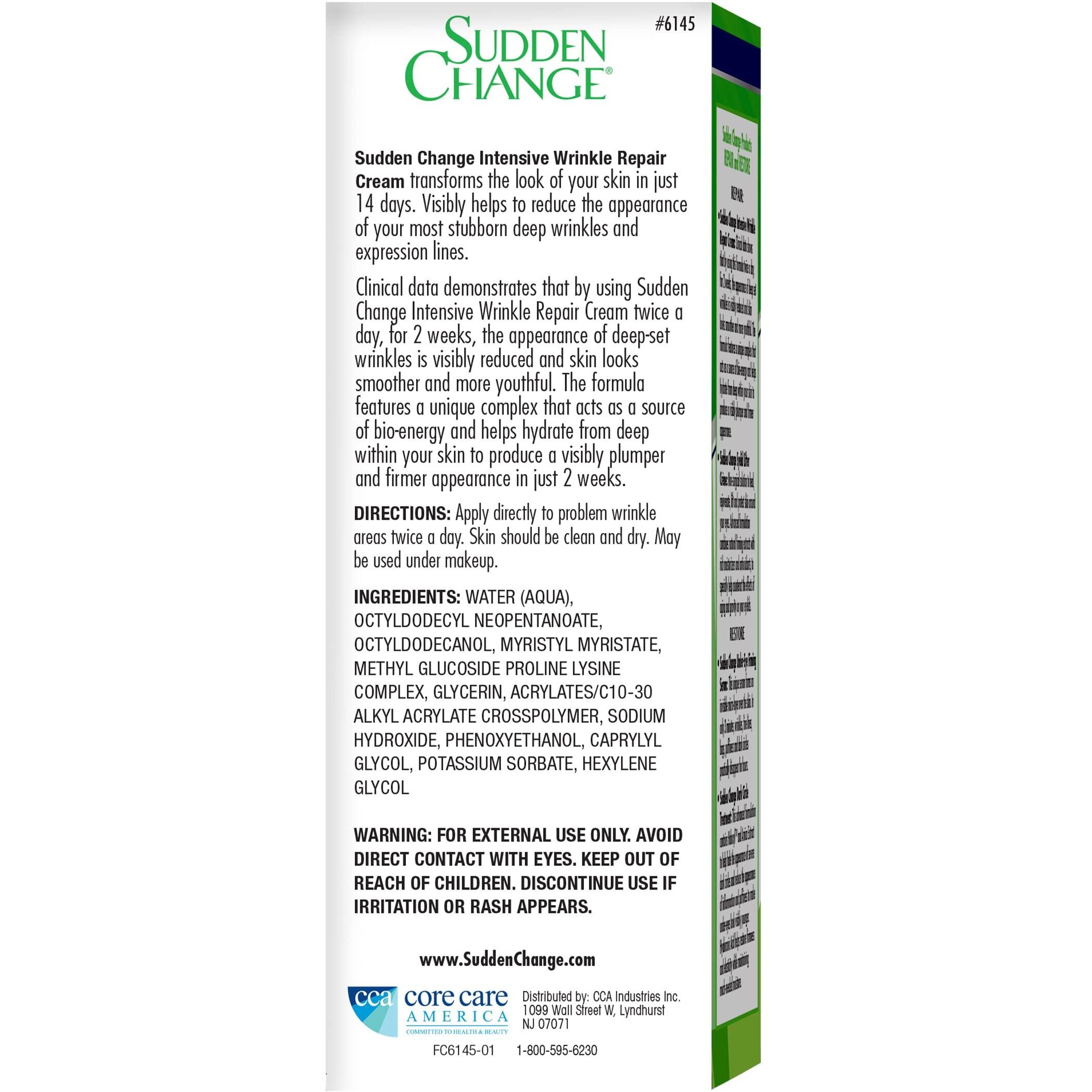 Sudden Change Intensive Wrinkle Repair Cream  0.5Oz