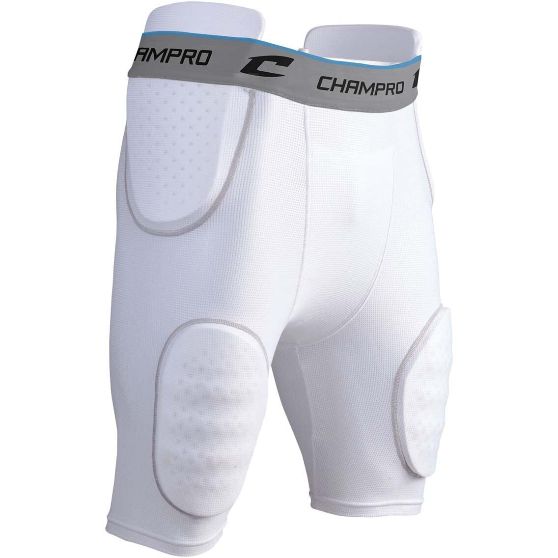 Champro Formation 5-Pad Integrated Football Girdle White/ Grey