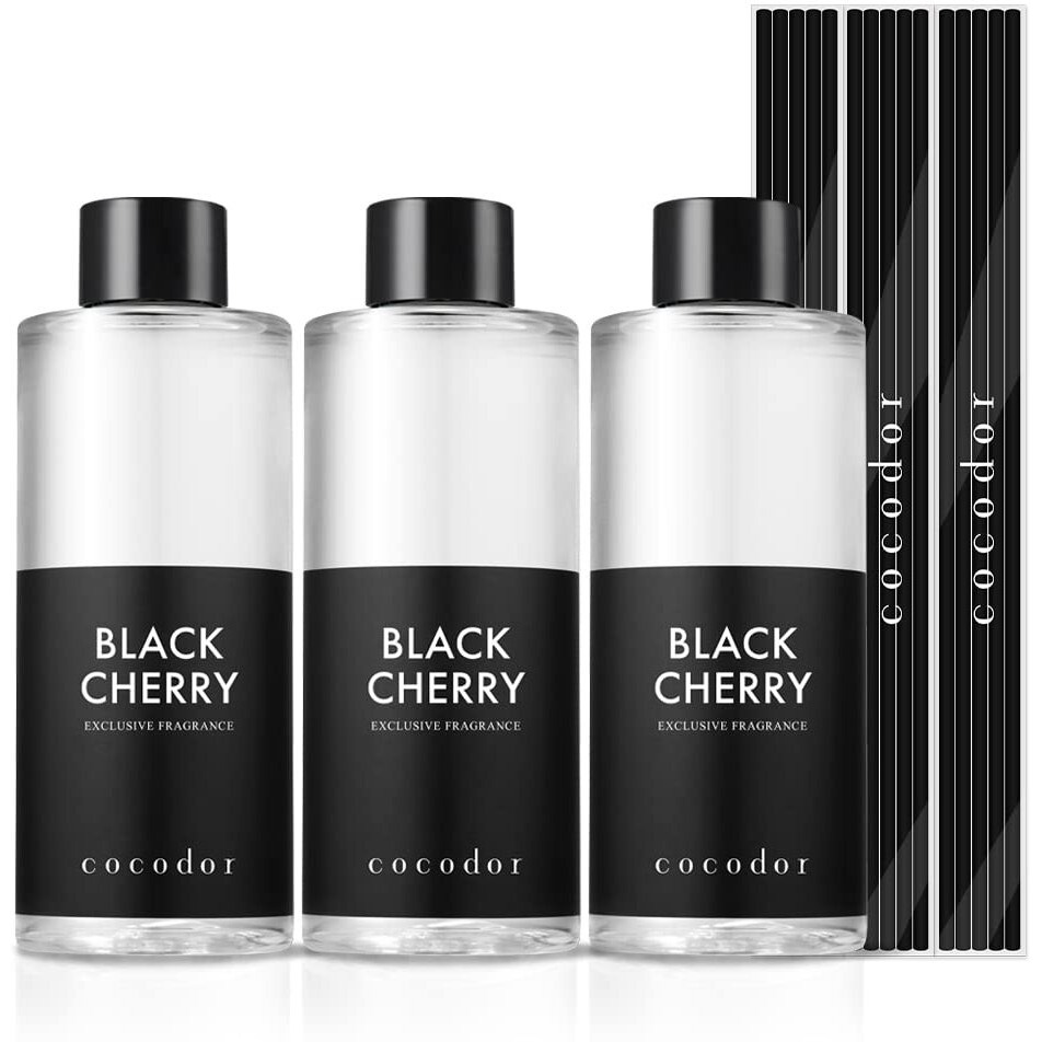 Cocodor Reed Diffuser Oil Refill/Black Cherry/6.7Oz(200Ml)/3 Pack/Aroma Therapy  Home Fragrance  Scented Oils  Oils For Reed Diffuser  Office DCor  Decoration