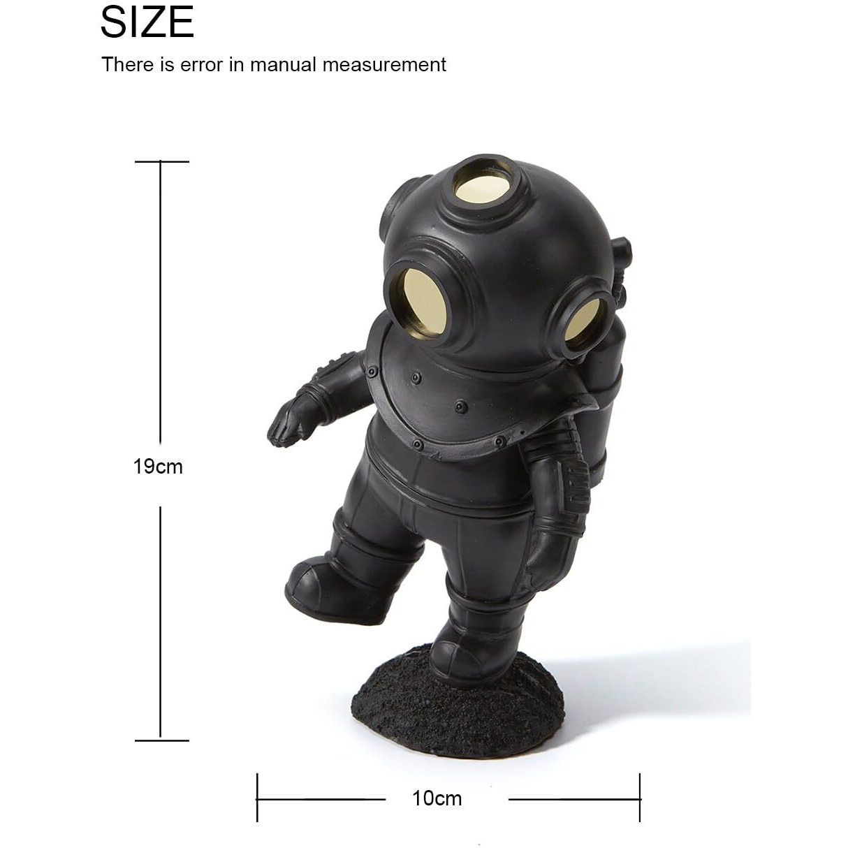 Haucoze Diver Figurine Decor Modern Sculpture Arts Home Statue Table Centerpiece Crafts Polyresin Gifts 7.5 Inch