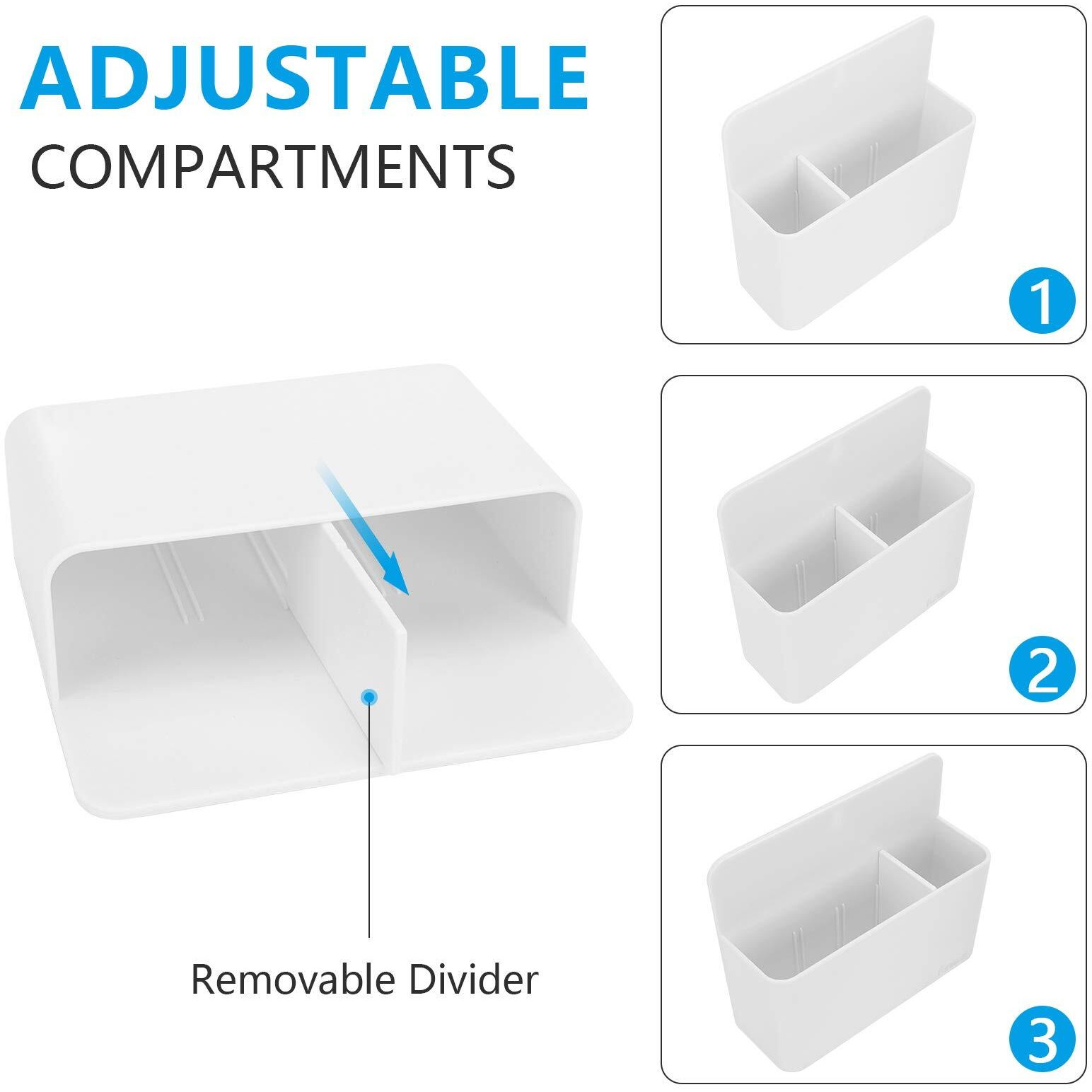 White Magnetic Pencil Cup  White Locker Organizer  Pencil Storage Cup With Strong Magnet  Marker/Pen Basket For Whiteboard  Refrigerator  Locker Accessories  School And Office Supplies