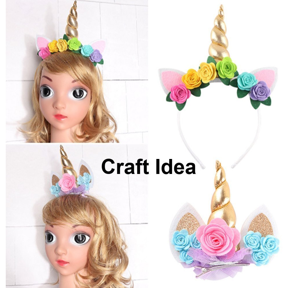 Yycraft Pack Of 20Pcs Felt Flower Rose 1.5"" 4D Applique/Bow-Mix