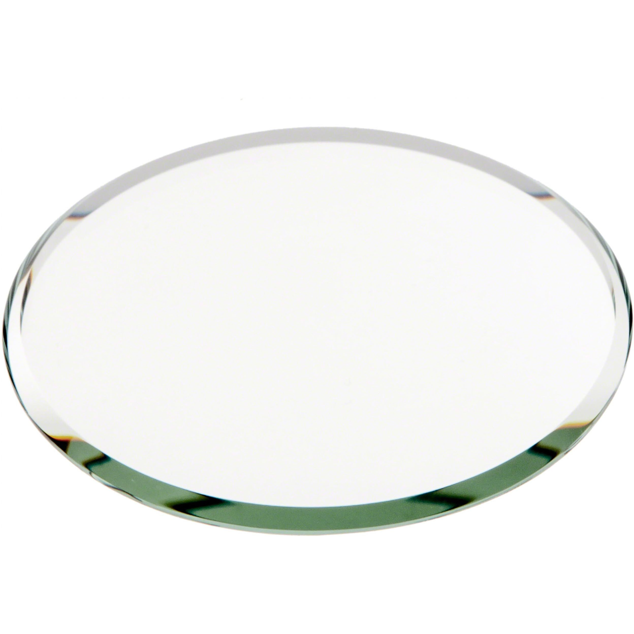 Plymor Round 3Mm Beveled Glass Mirror  3 Inch X 3 Inch (Pack Of 3)
