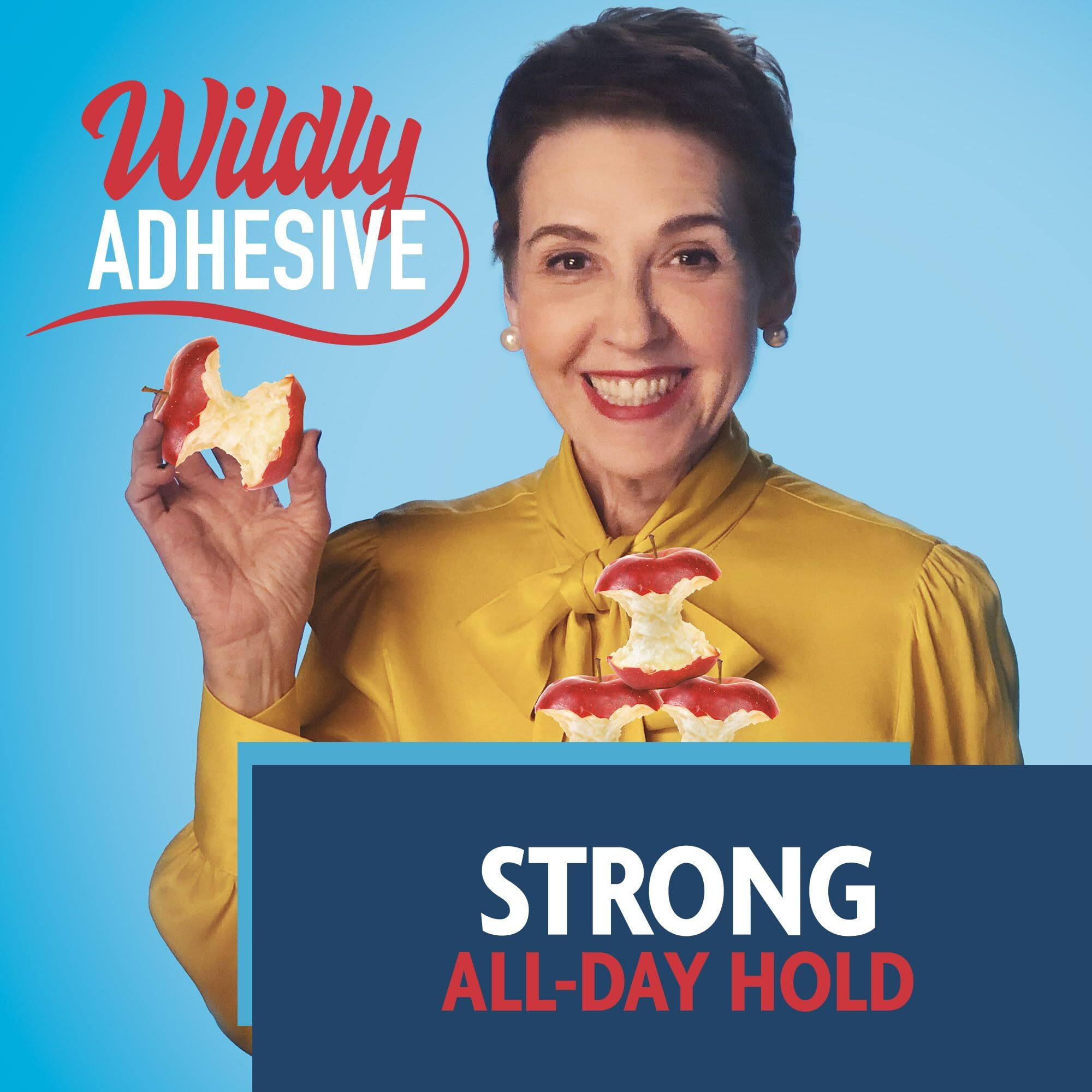 Sea-Bond Secure Denture Adhesive Seals  Fresh Mint Lowers  Zinc-Free  All-Day-Hold  Mess-Free  30 Count (Pack Of 4)