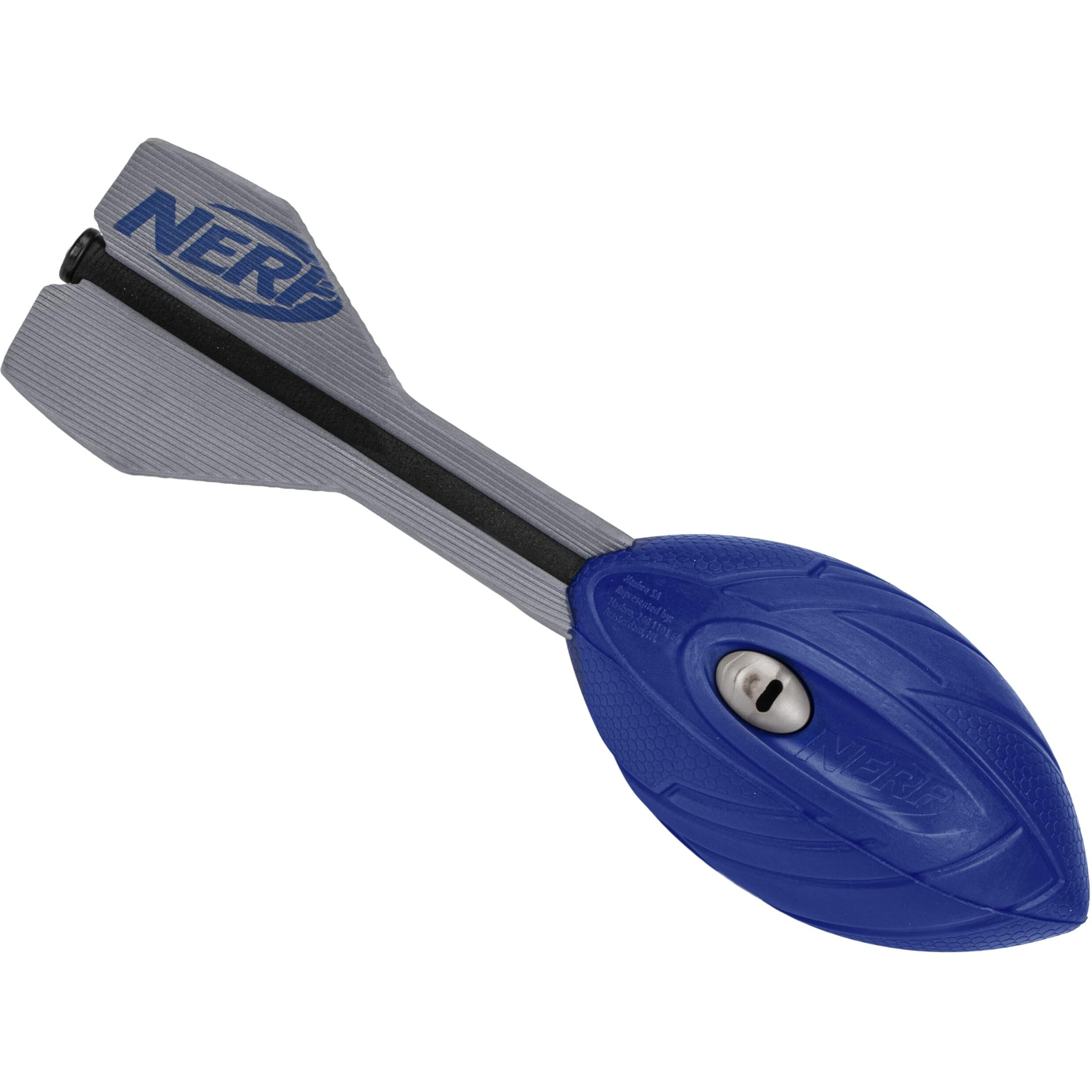 Nerf Vortex Aero Howler Foam Football - Nerf Soft Vortex Football For Long-Distance Throws - Perfect For Pool + Beach Football - Kids Aero Howler Whistle Vortex Foam Ball - Blue