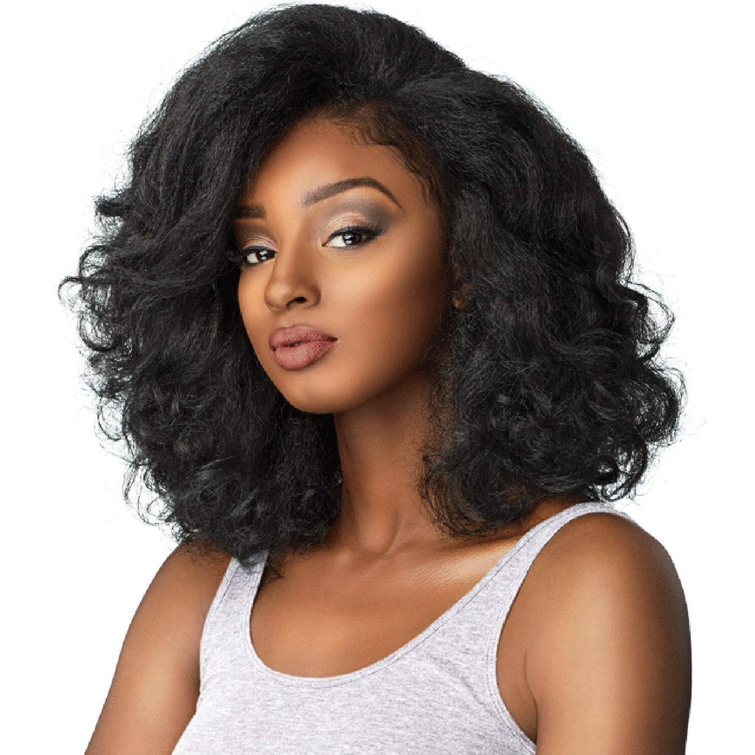 Sensationnel Synthetic Hair Half Wig Instant Weave Curls Kinks & Co Boss Lady (1B)