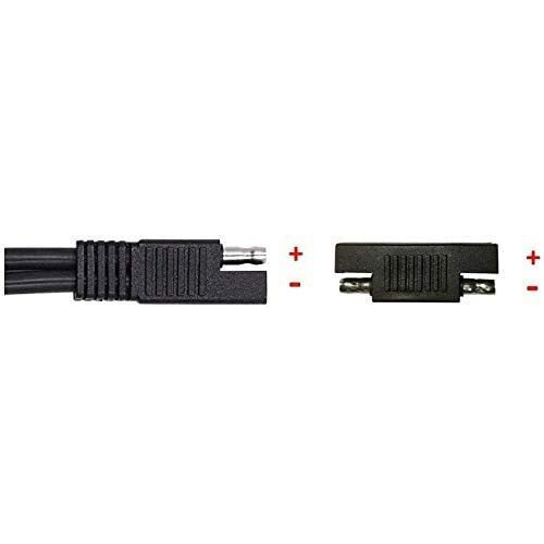 Sunway Solar Panel Connectors Extension Cable Connect 3 Solar Panels To 12V Battery With Two Sae Polarity Reverse Adapters For 12Volt Solar Charger Solar Maintainer And Solar Charging Kits
