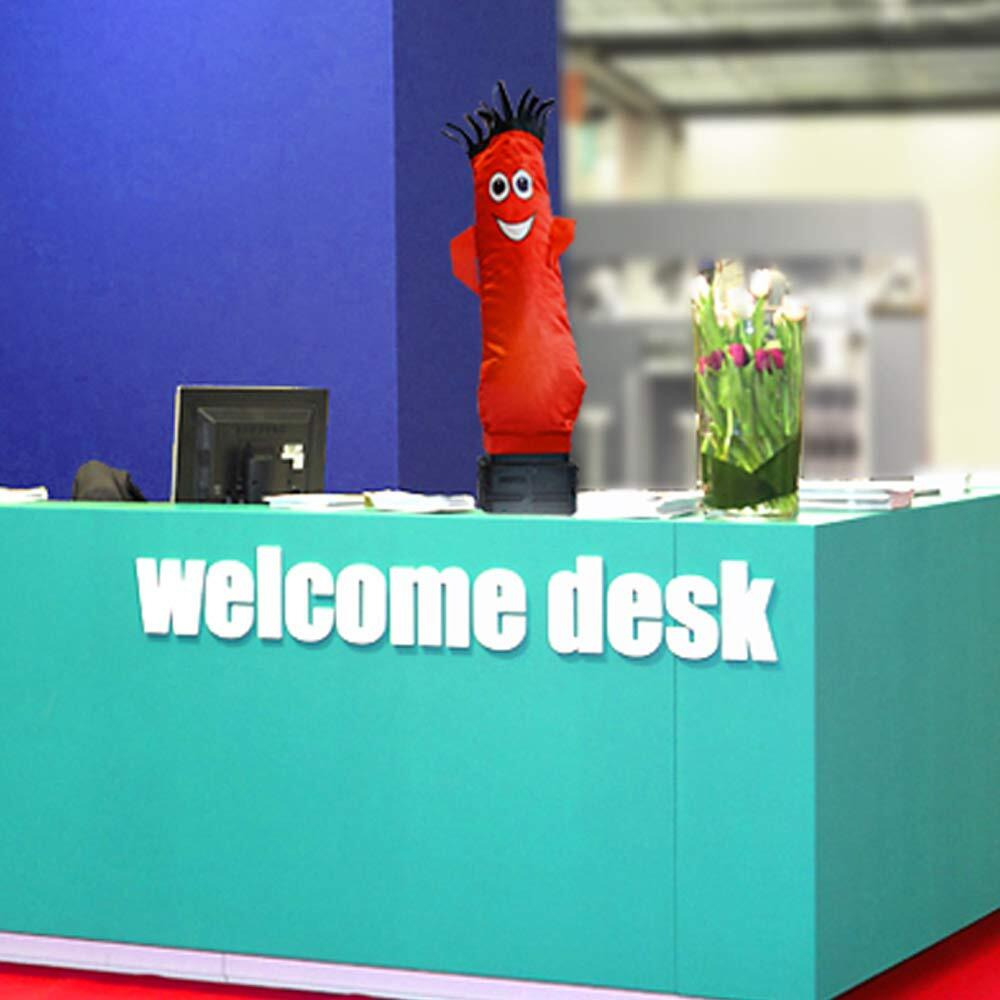 Lookourway Mini Air Dancers Inflatable Tube Man Set / 29"" Waving Inflatable Tube Guy With Blower For Stand Out Advertising (Red)