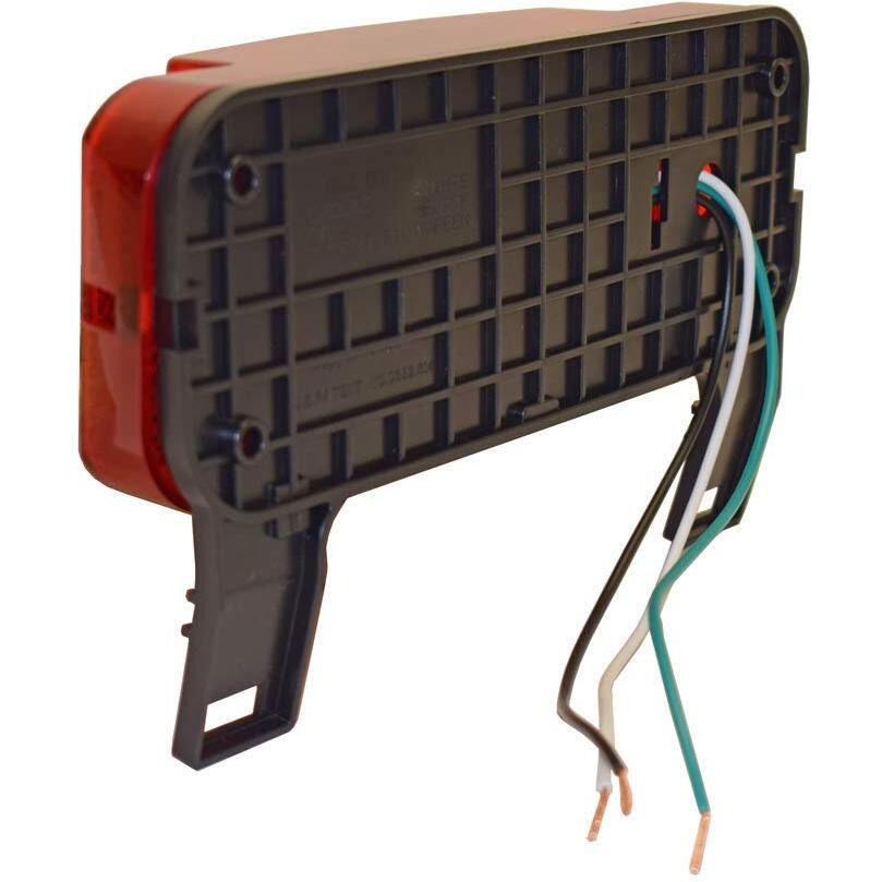 Optronics One L.E.D. Low Profile Combination Rv Tail Lights (Rvstlb6061-Kit) Pair - Black Base