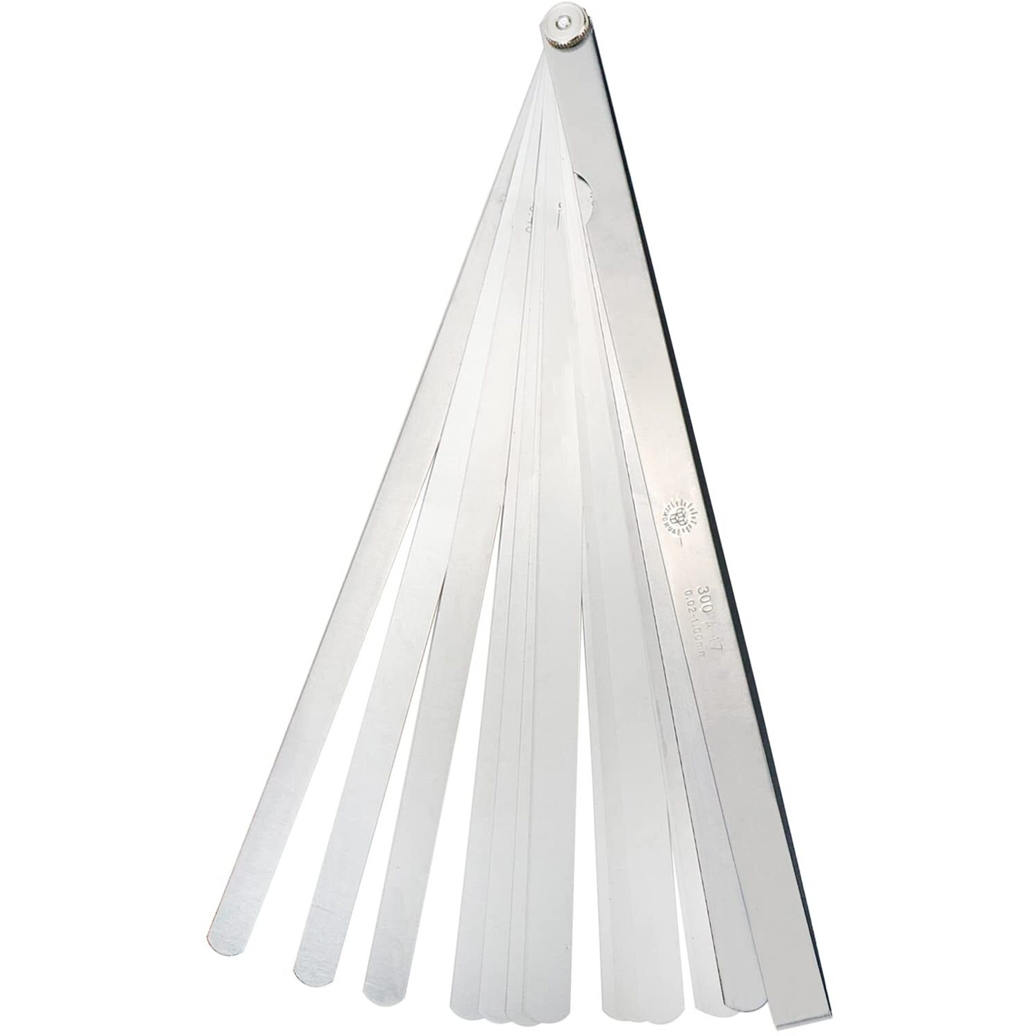 Rannb Metric Feeler Gauge Gap Measurement Tool 12-Inch Long 17 Blades 0.02-1.00Mm Thickness