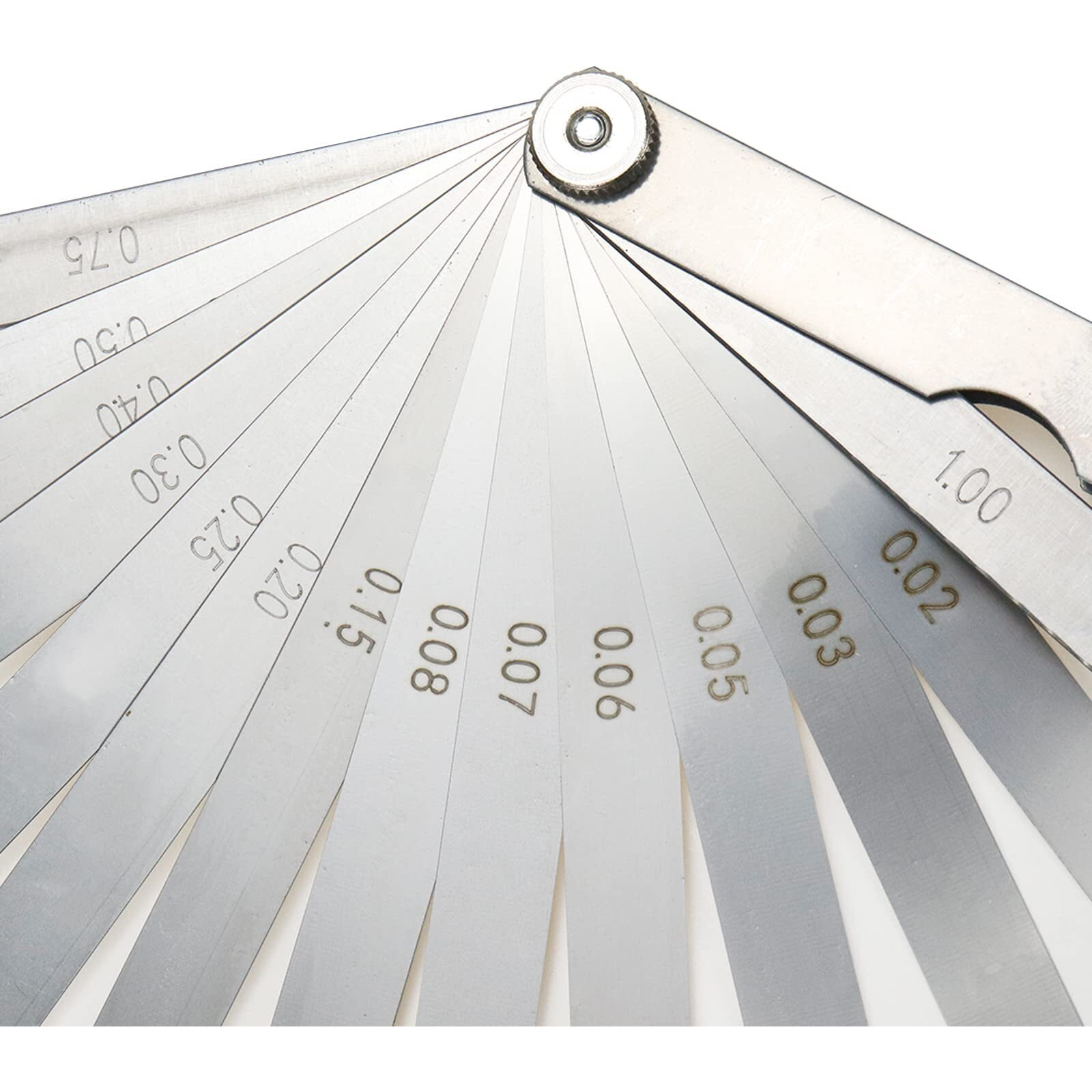 Rannb Metric Feeler Gauge Gap Measurement Tool 12-Inch Long 17 Blades 0.02-1.00Mm Thickness