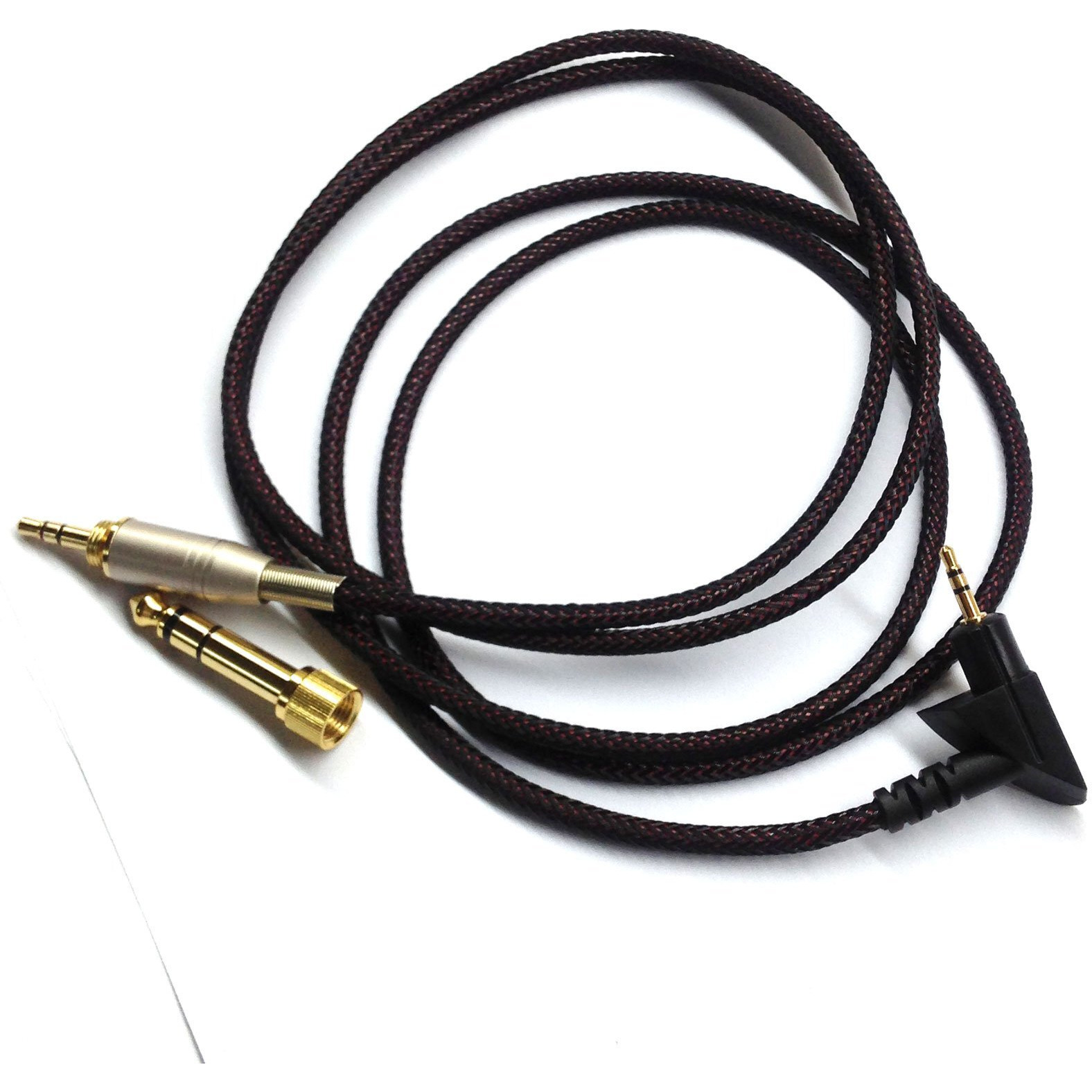 Newfantasia Replacement Audio Cable Compatible With Sennheiser Pxc450  Pxc350  Pc350  Hd380 Pro Headphones Braided Wire Audio Upgrade Hifi Stereo Cord 1.2Meters/4Feet