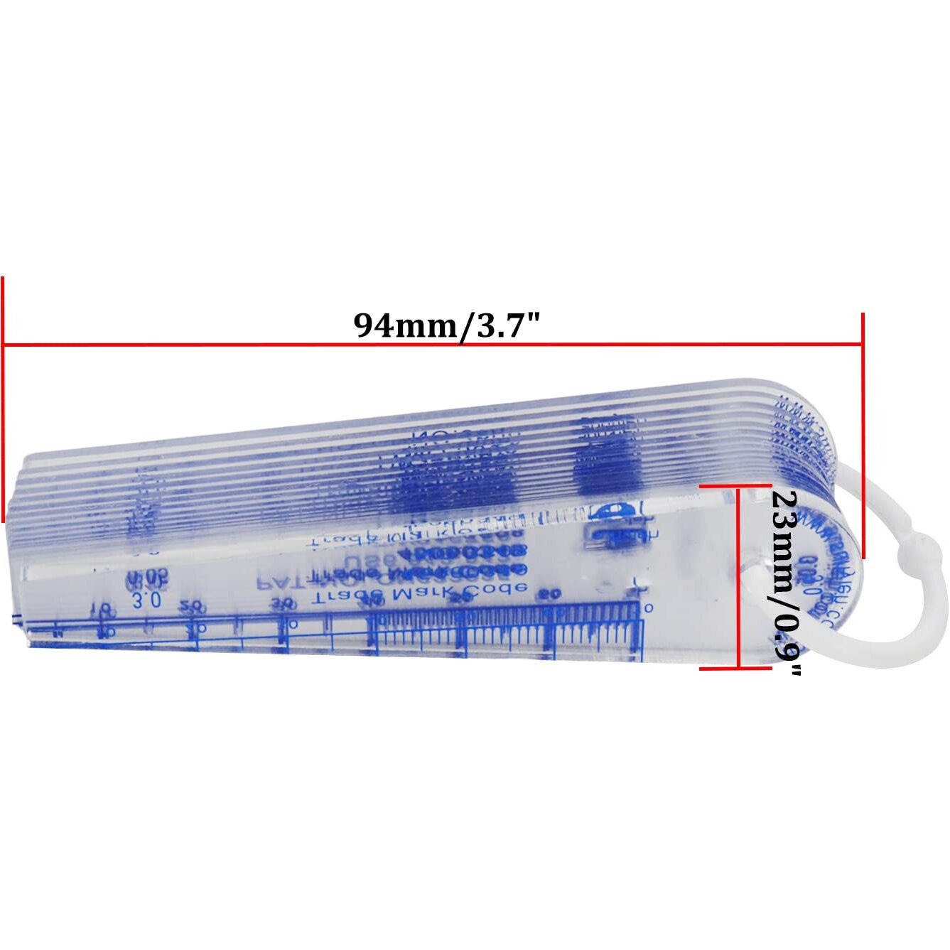 Rannb Plastic Feeler Gauge 0.05Mm To 3Mm Metric Gap Measuring Tool 21 Leaf