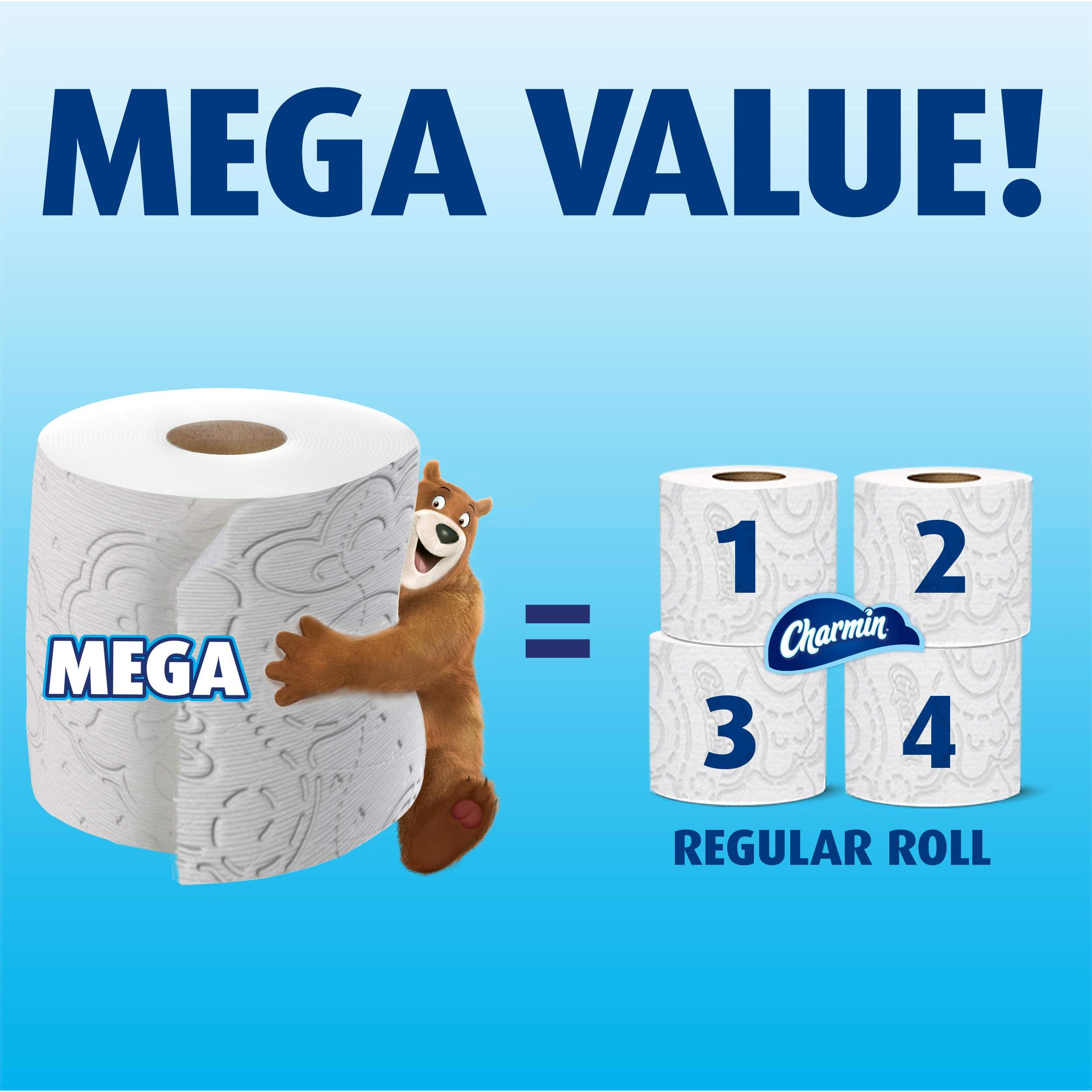 Charmin Ultra Soft Toilet Paper  9 Mega Rolls Bath Tissue  36 Regular Rolls
