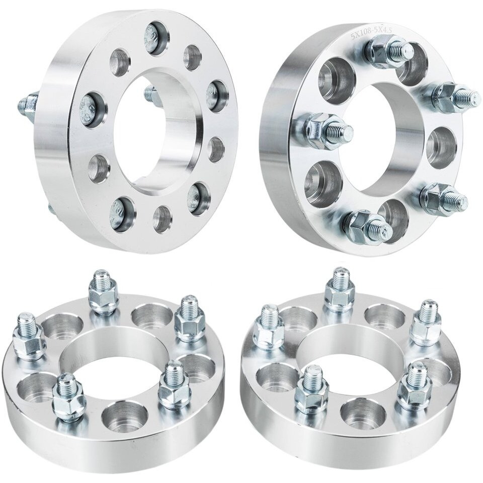 4Pcs 1.25"" Hub Centric Wheel Spacers 5X4.25 To 5X4.5 73.1Mm 12X1.5 Studs 5Lug Wheel Adapters 5X108 To 5X114 Compatible With Ford Jaguar Lincoln Volvo