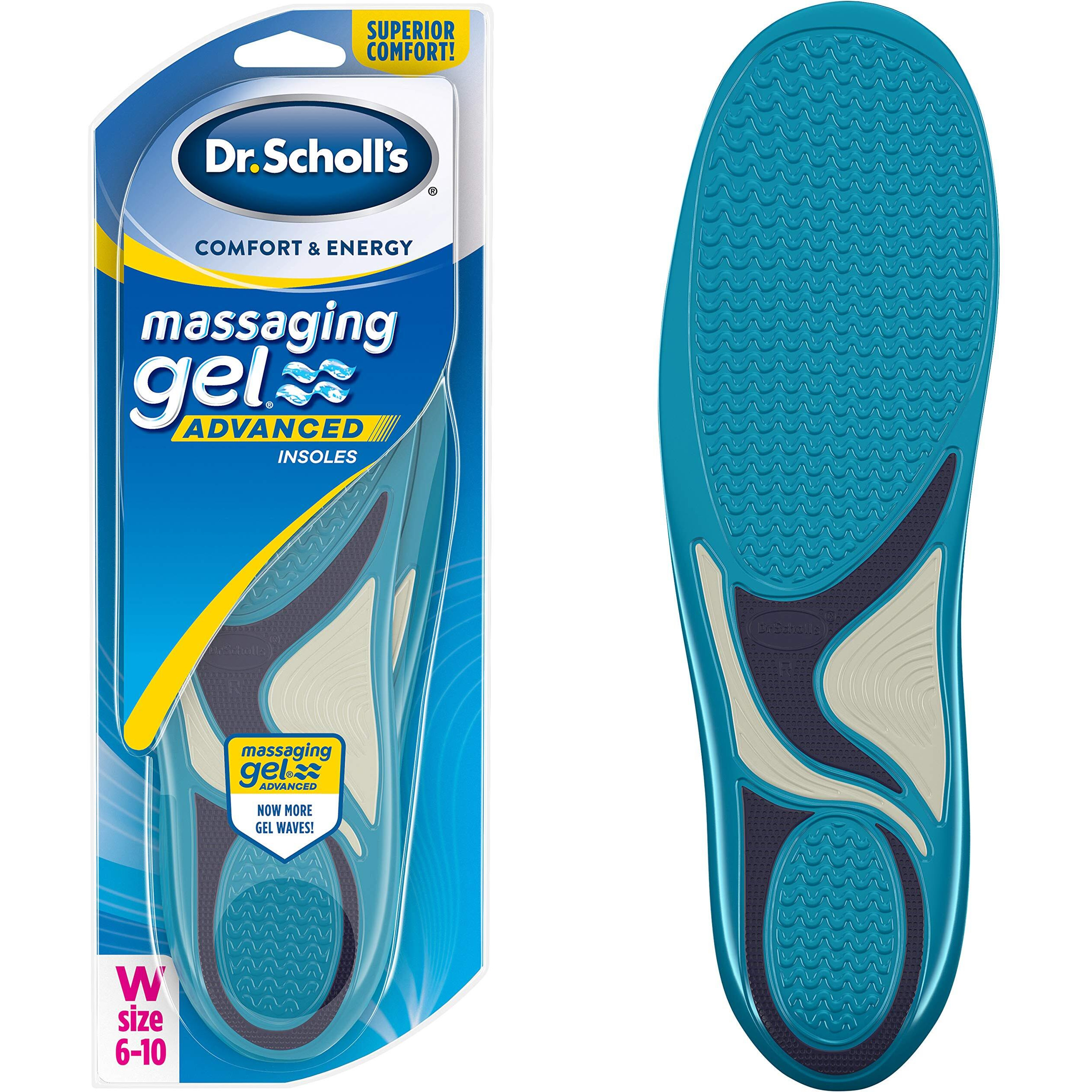 Dr. Scholl's Massaging Gel Advanced Insoles (Women's 6-10)  2 Pairs (Packaging May Vary)