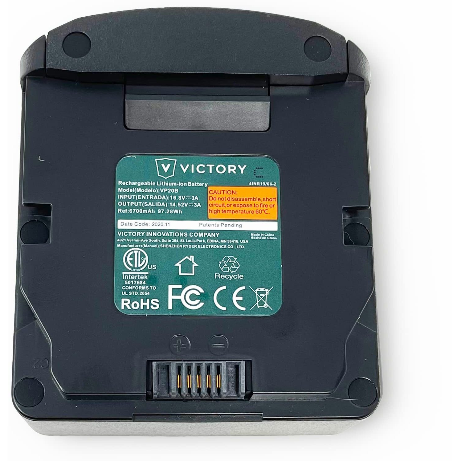Victory Innovations Vp20B - 16.8V Lithium-Ion 2X Battery For Electrostatic Sprayers