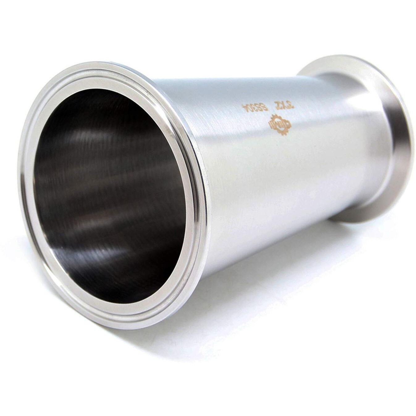 Qiimii Sanitary Tri Clamp Concentric Reducer Tri Clamp Clover Fittings Stainless Steel 304 Reducer (Size3 Inch X 2 Inch)