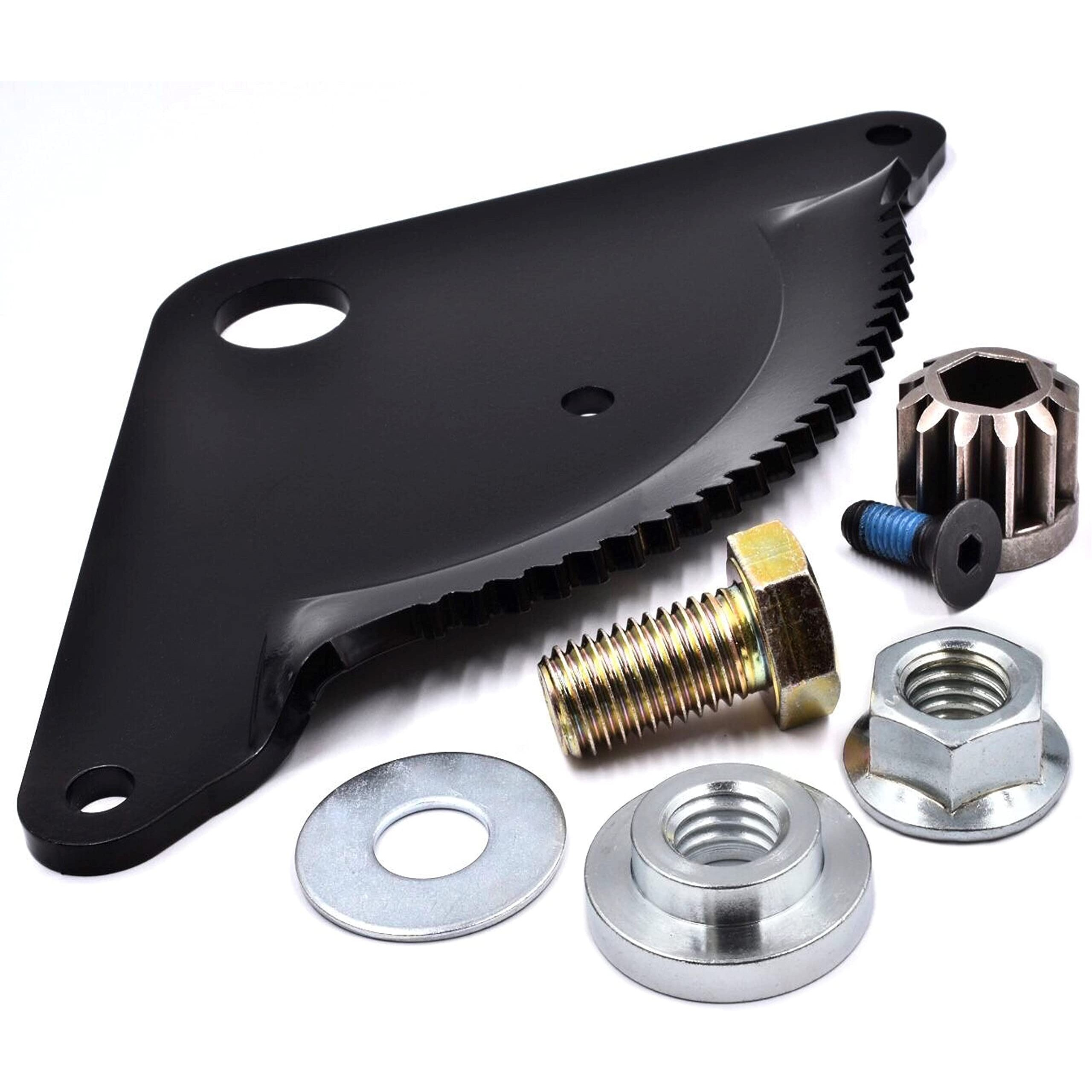 Hd Switch - Improved Steering Gear Rebuild Kit Replaces 532194732 194732 Sector Plate  587738906 Pinion  532194747 Machined Pivot Bushing Upgrade & Hardware - Husqvarna Craftsman Ayp Poulan Weedeater