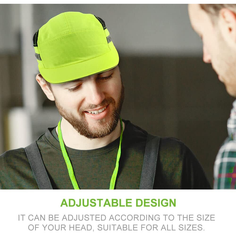 Bump Cap For Safety Baseball Cap Style Hard Hats For Adult Men Women Breathable Lightweight Safety Hat For Head Protection With Reflective Stripes