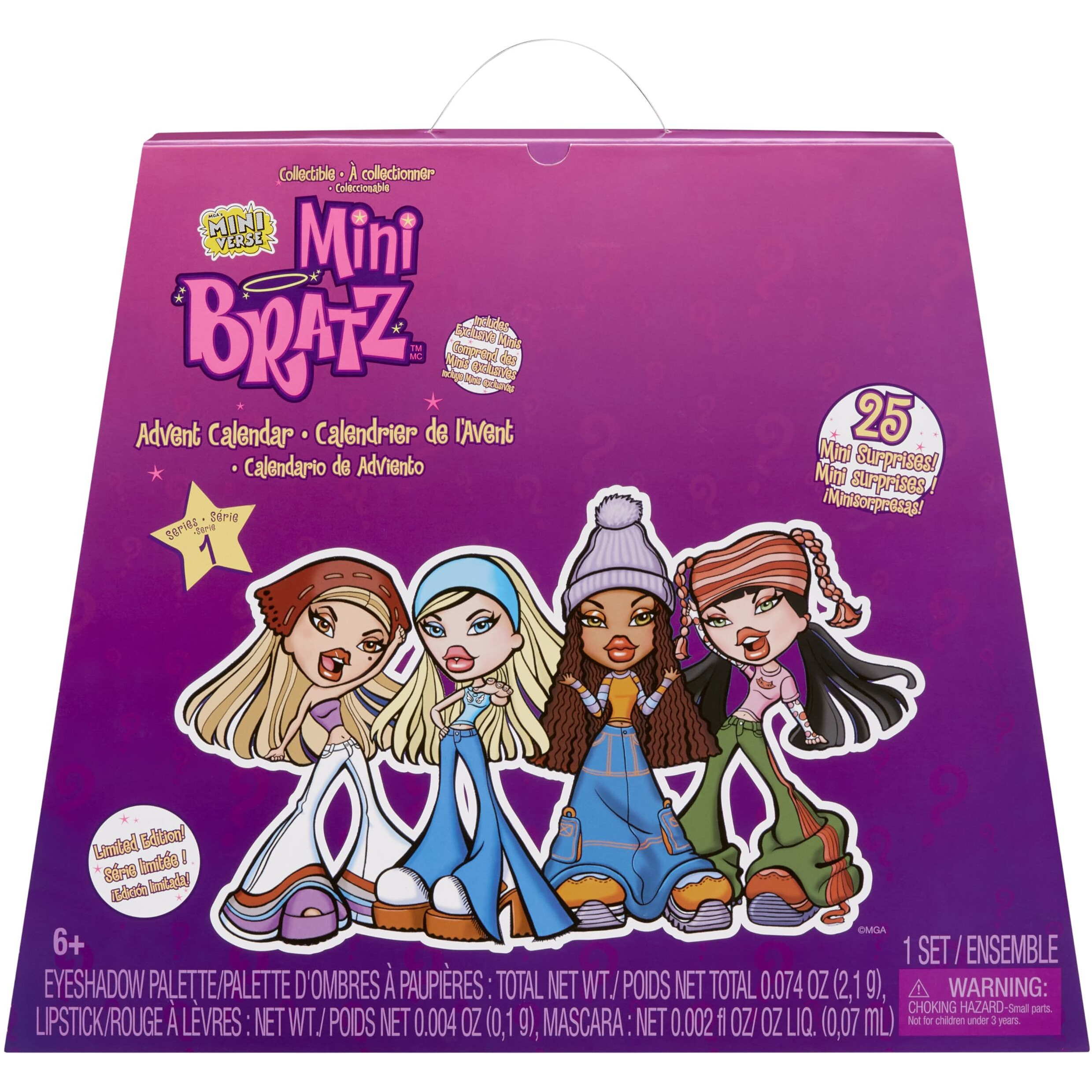 Mga's Miniverse Bratz Minis Advent Calendar - 25 Surprises  Y2K Nostalgia  Collectors Ages 6 7 8 9 10+