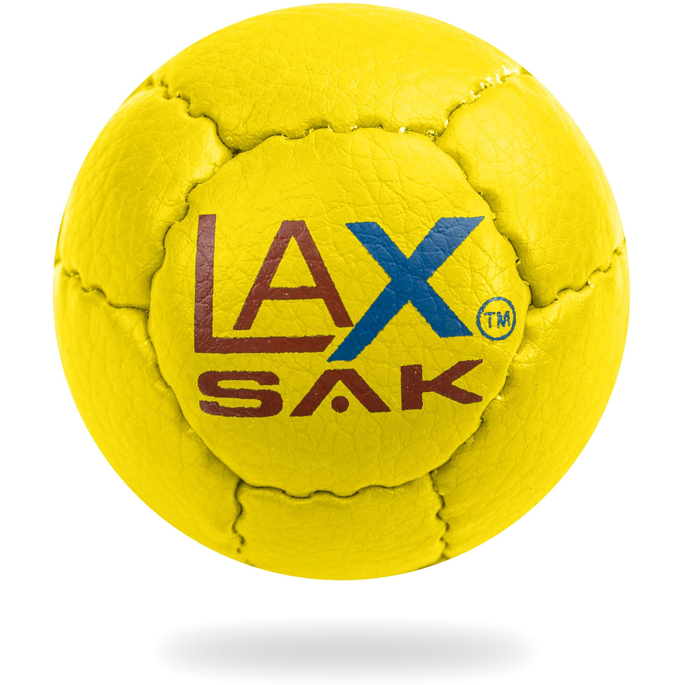 Lax Sak Soft Practice Lacrosse Balls - Same Weight & Size As A Regulation Lacrosse Balls  Great For Indoor & Outdoor Practices  Less Bounce & Minimal Rebounds - Yellow  1 Pack