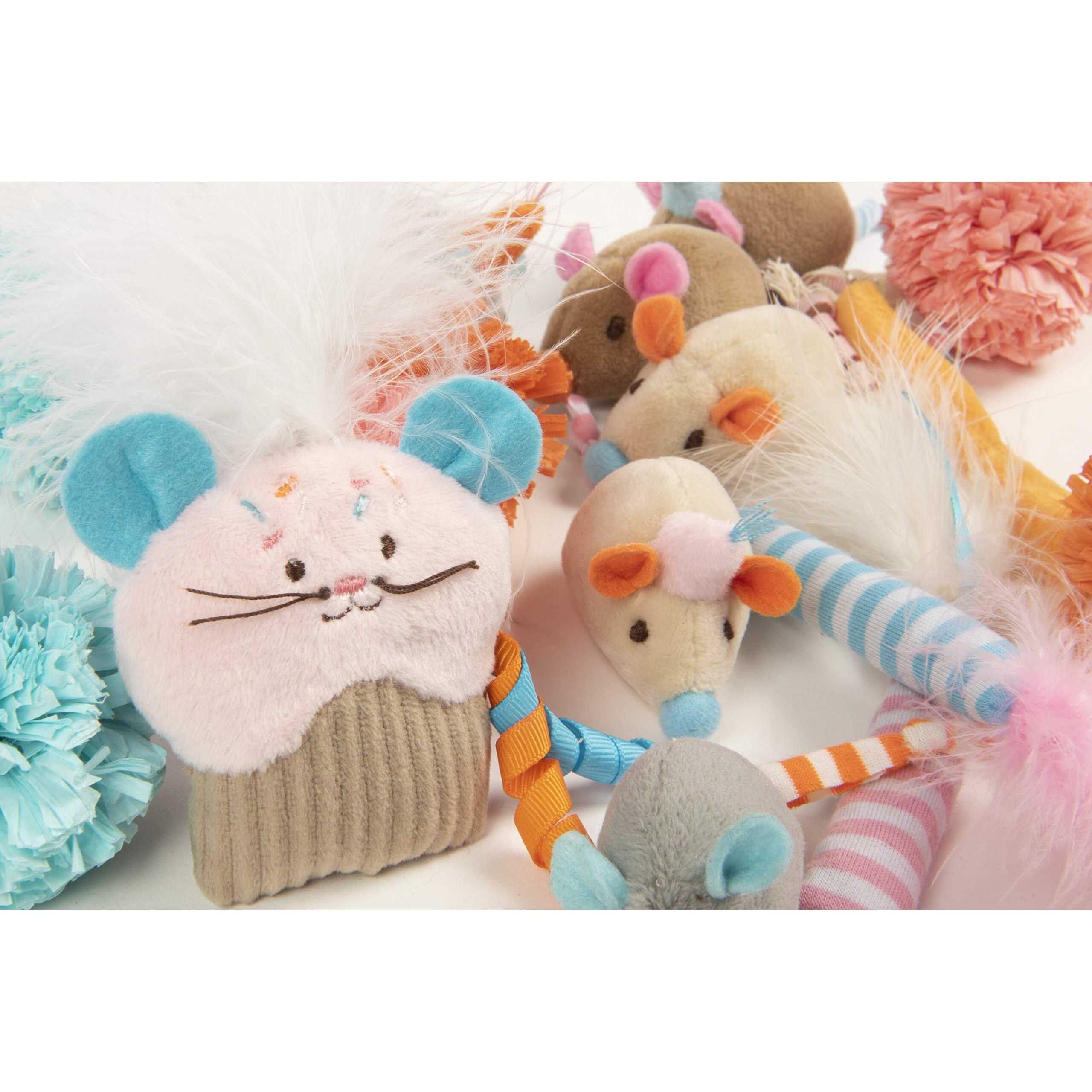 Smartykat (16 Set Bundle Birthday Bash Variety Pack Catnip Cat Toys - Multi Color  Set Of 16