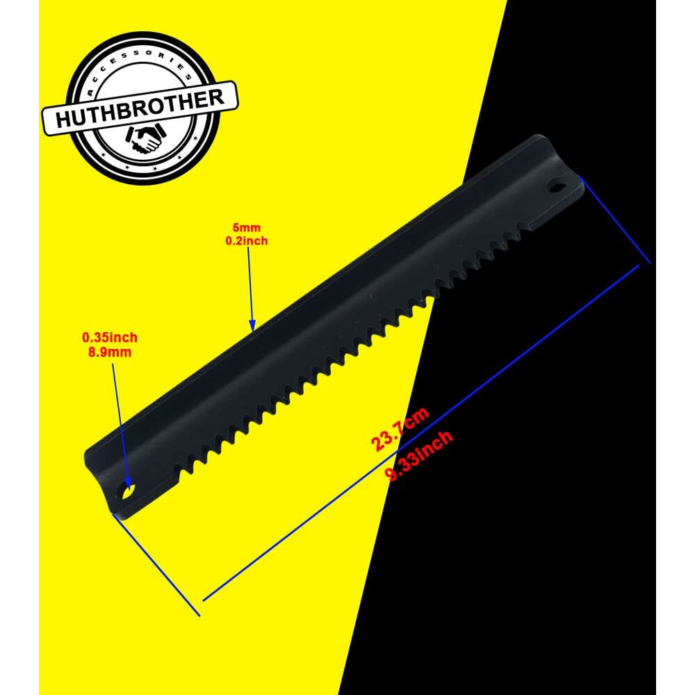 Huthbrother 783-06988A Lawn Tractor Steering Rack  Compatible With Mtd Troy-Bilt 783-06988  For Craftsman Series 247 & More  Includes Gear  Nut And Bow Tie
