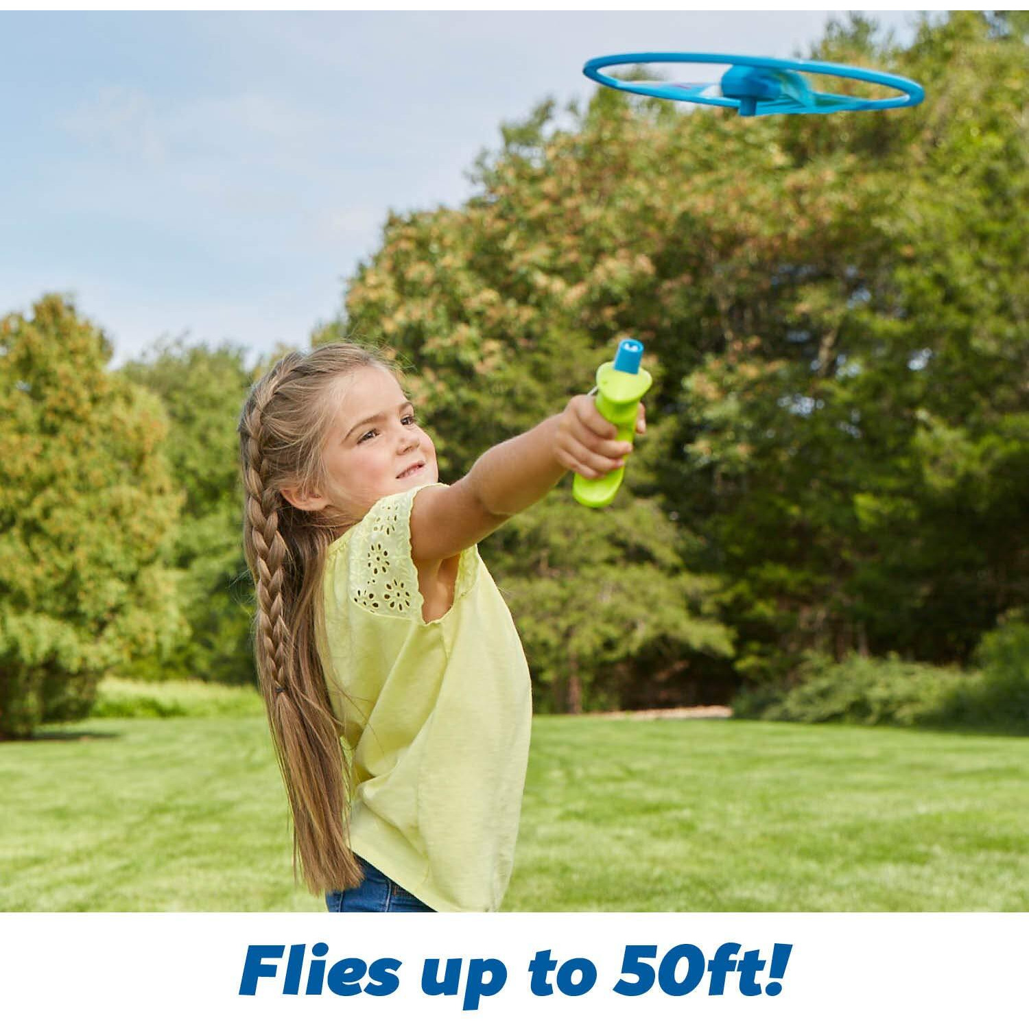Kidoozie Rip Cord Flying Disc - Stem Toy For Kids 5+ - Flies 50+ Feet