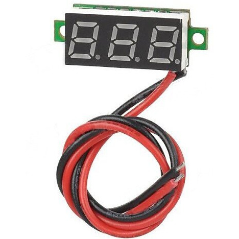 Mcigicm Voltage Tester  2.5V-30V Mini Digital Dc Voltmeter With 0.28 Inch Led Display (5 Pcs)