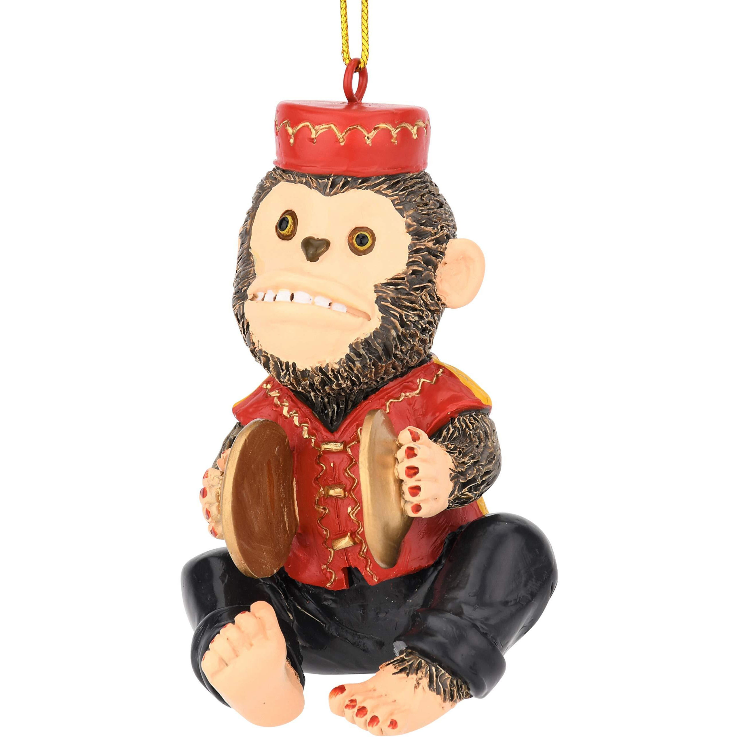 Tree Buddees Retro Wind Up Toy Cymbals Monkey Funny Christmas Ornaments