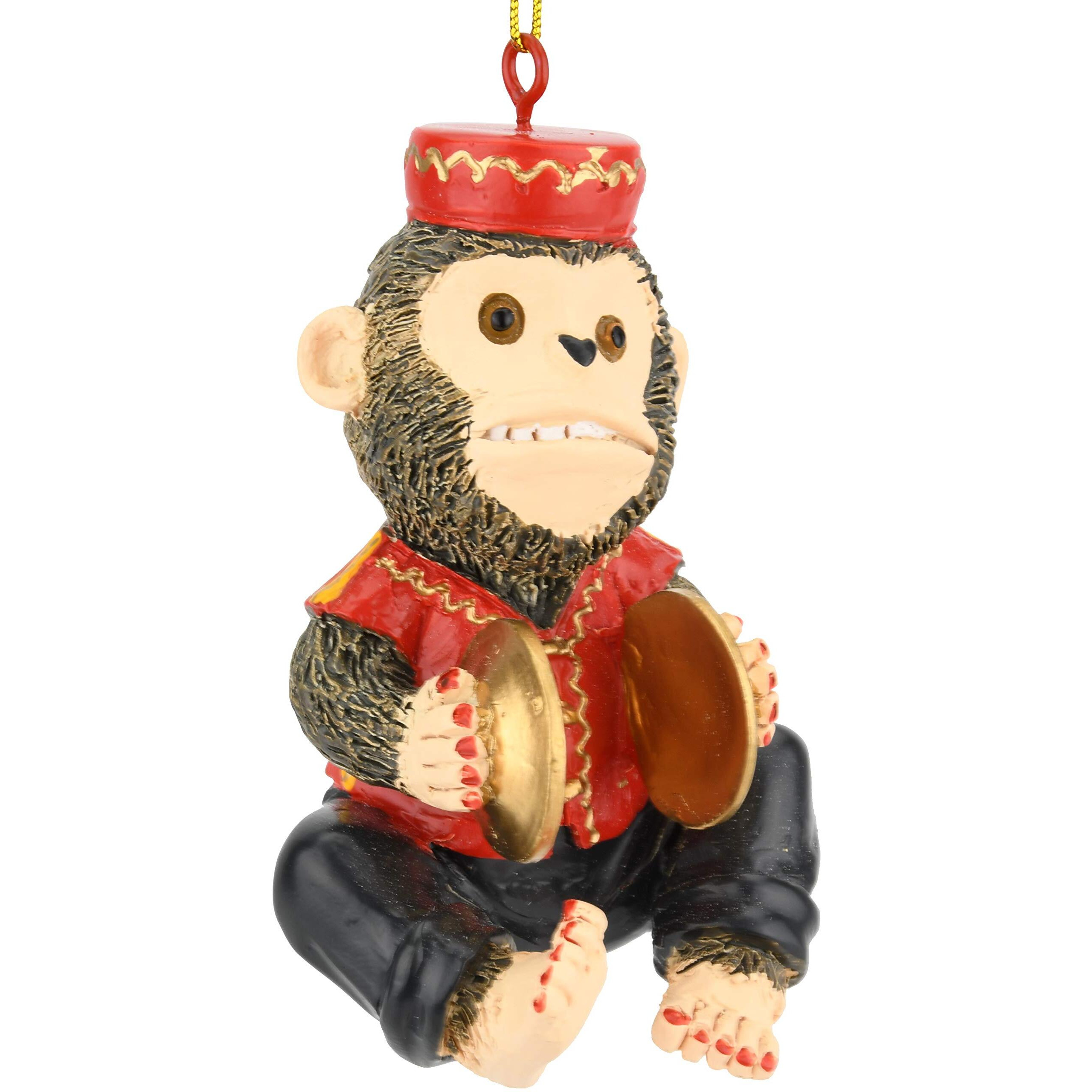 Tree Buddees Retro Wind Up Toy Cymbals Monkey Funny Christmas Ornaments