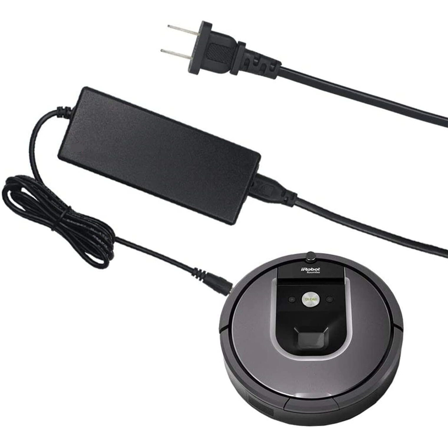 Roomba Charger 22.5V 1.25A Ac Adapter For Irobot Roomba 550  595  400  500  600  700  800 880 Series 770 650 Pet 560 780 630 530 760 700 500 620 4210 540 And More[9.8Ft Power Cord]