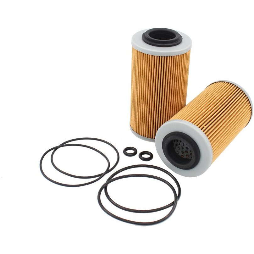 Motoku 2-Pack Oil Filter & O-Ring Kit For Sea Doo Gti Gts Se Gtr Gtx Sc Rxp Rxt Rxpx Rxtx 130 185 215 255 260 Hp 4-Tec Engine Motor Personal Watercraft Jet Boat Replaces 420956741 420956740