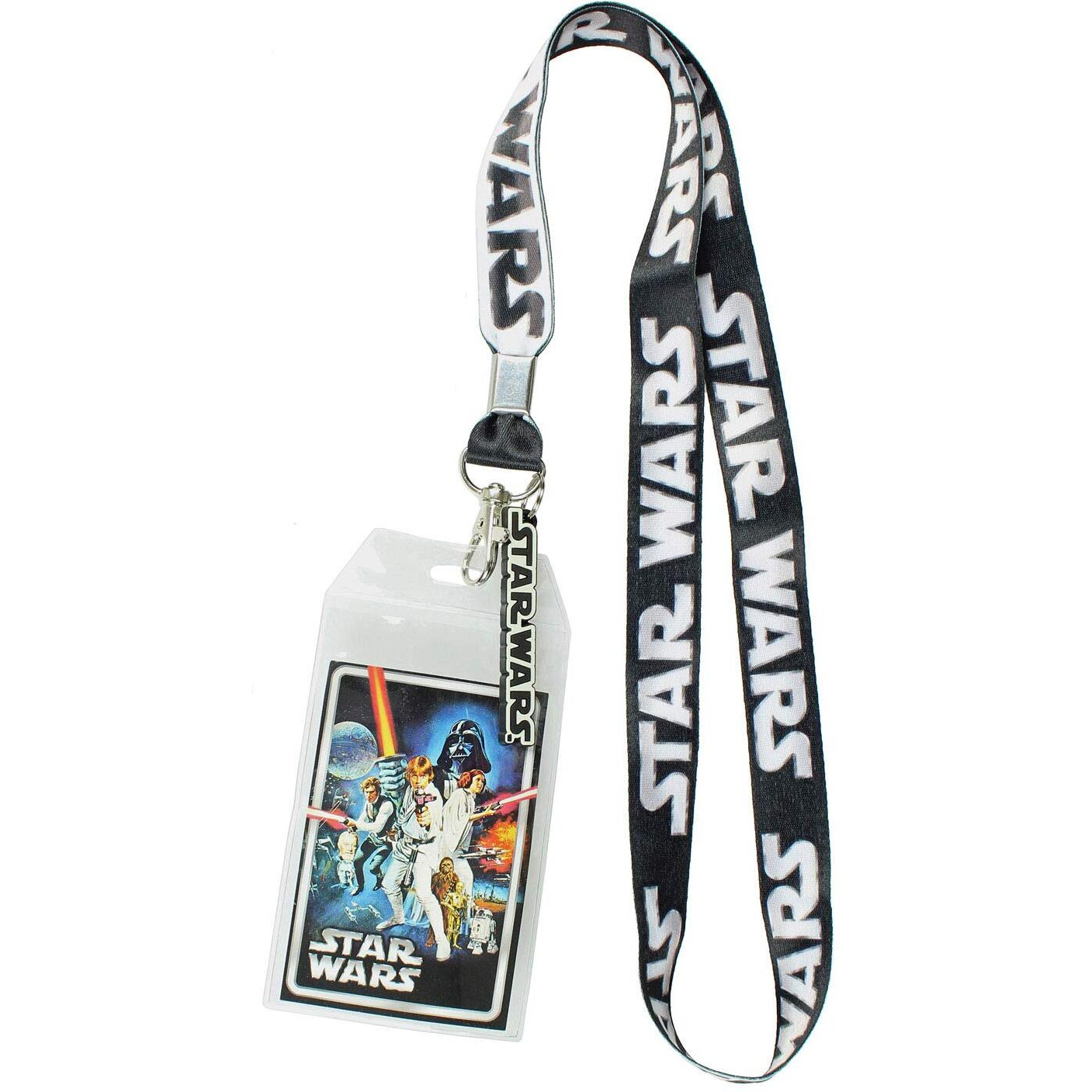 Star Wars Id Lanyard With Clear Badge Holder And Rubber Logo