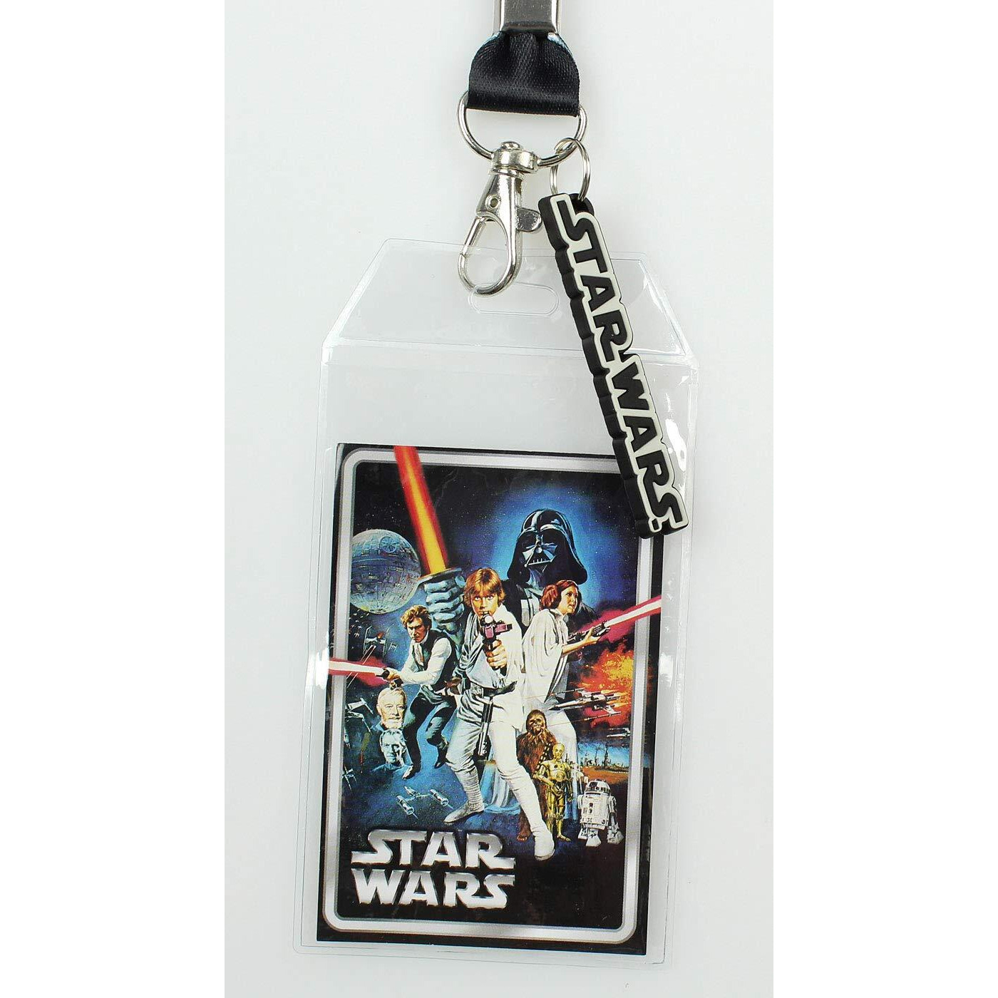 Star Wars Id Lanyard With Clear Badge Holder And Rubber Logo