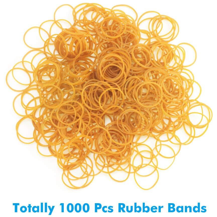 Selizo 1000Pcs Elastic Bands Small Rubber Bands Assorted For Office Bank Home And Various Purpose