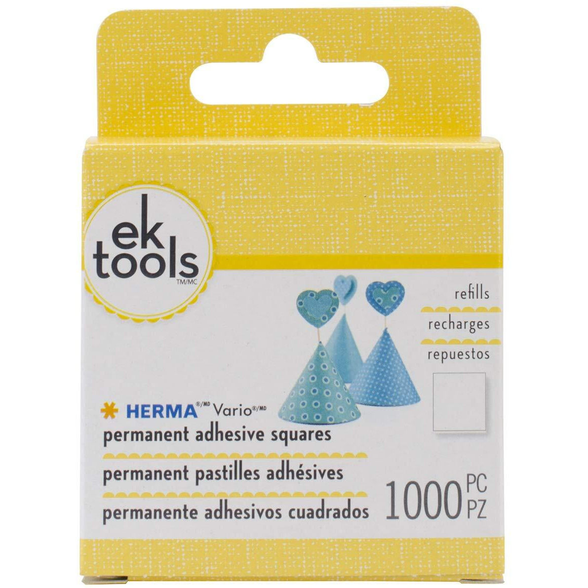 Ek Tools Herma Vario Permanent Adhesive Tab Refill 1000 Count  Multipack Of 6  6 Pack