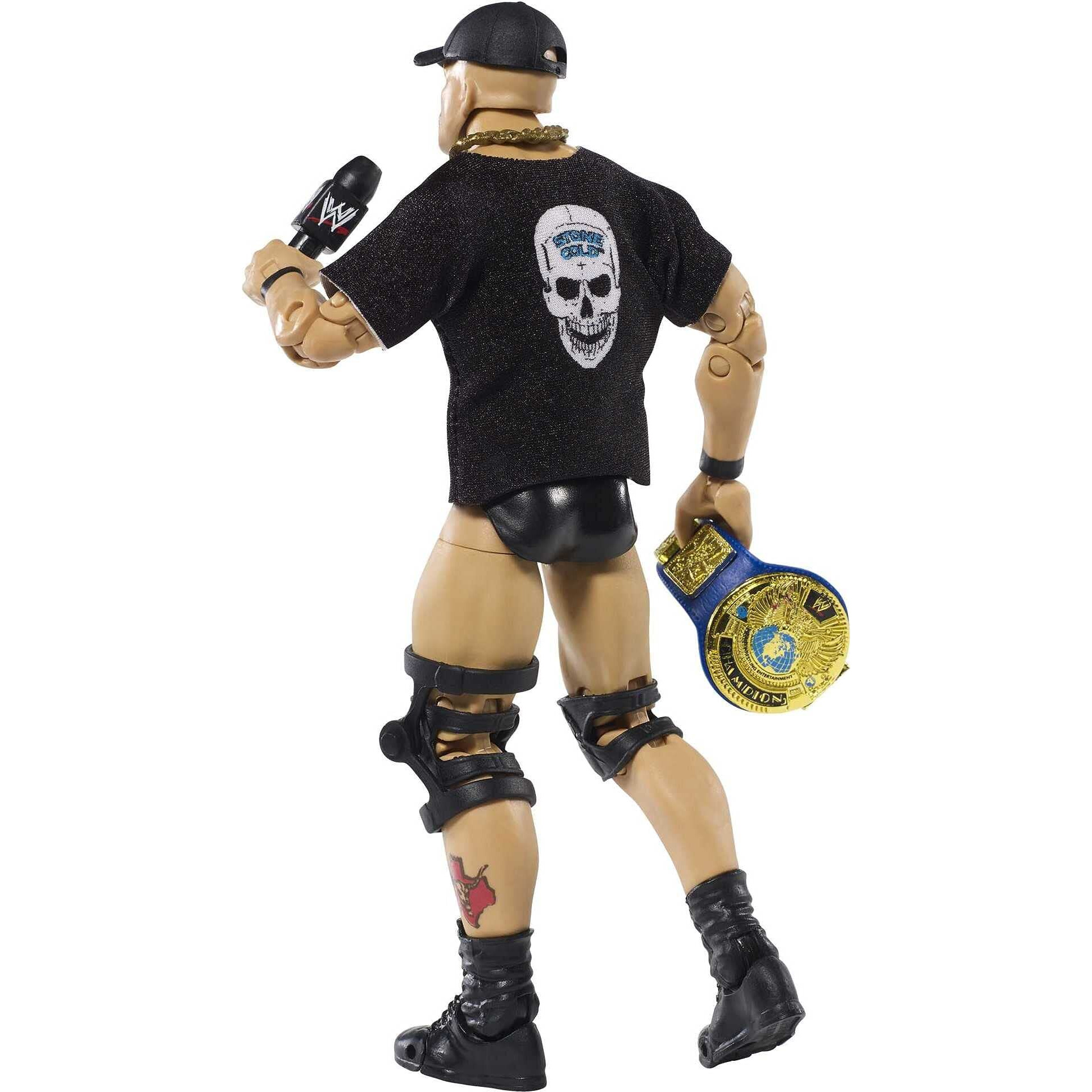 Wwe Mattel Ultimate Edition Stone Cold Steve Austin Action Figure  6-In / 15.24-Cm  With Interchangeable Heads  Swappable Hands & Entrance Gear For Ages 8 Years Old & Up