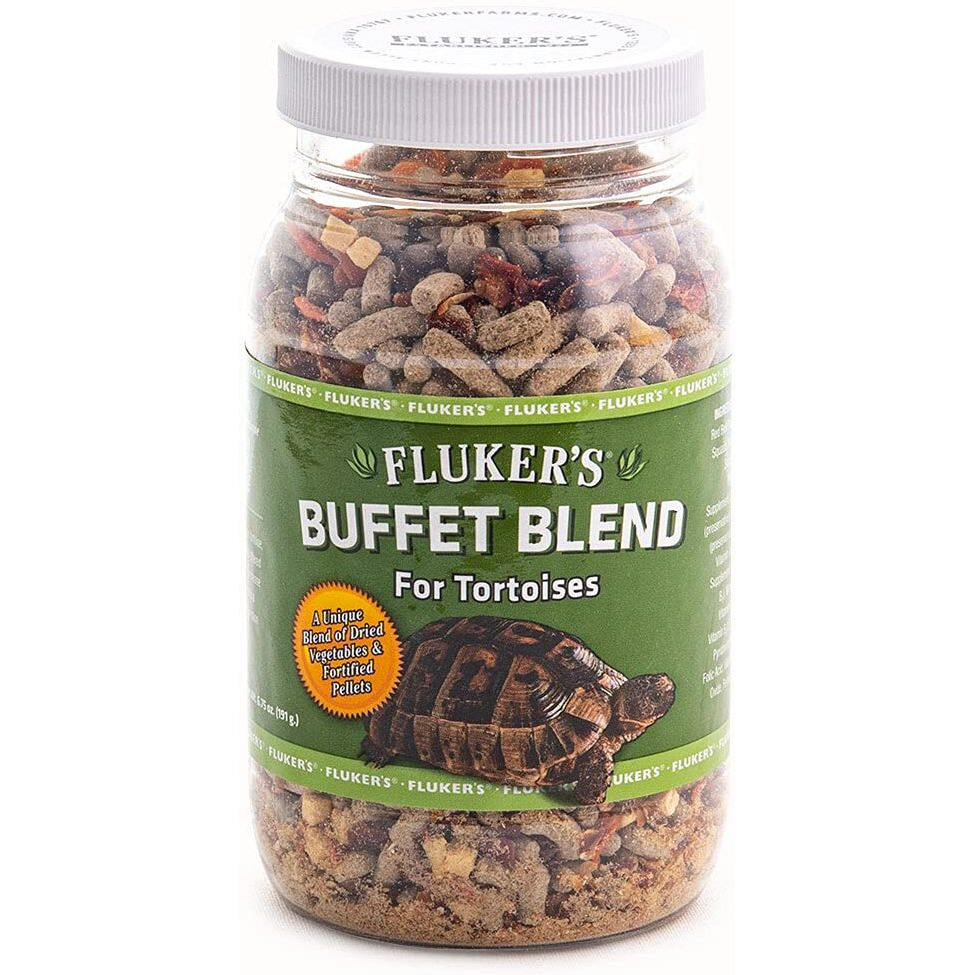 Fluker's Buffet Blend Tortoise Diet - Veggies With Fortified Pellets  6.75Oz